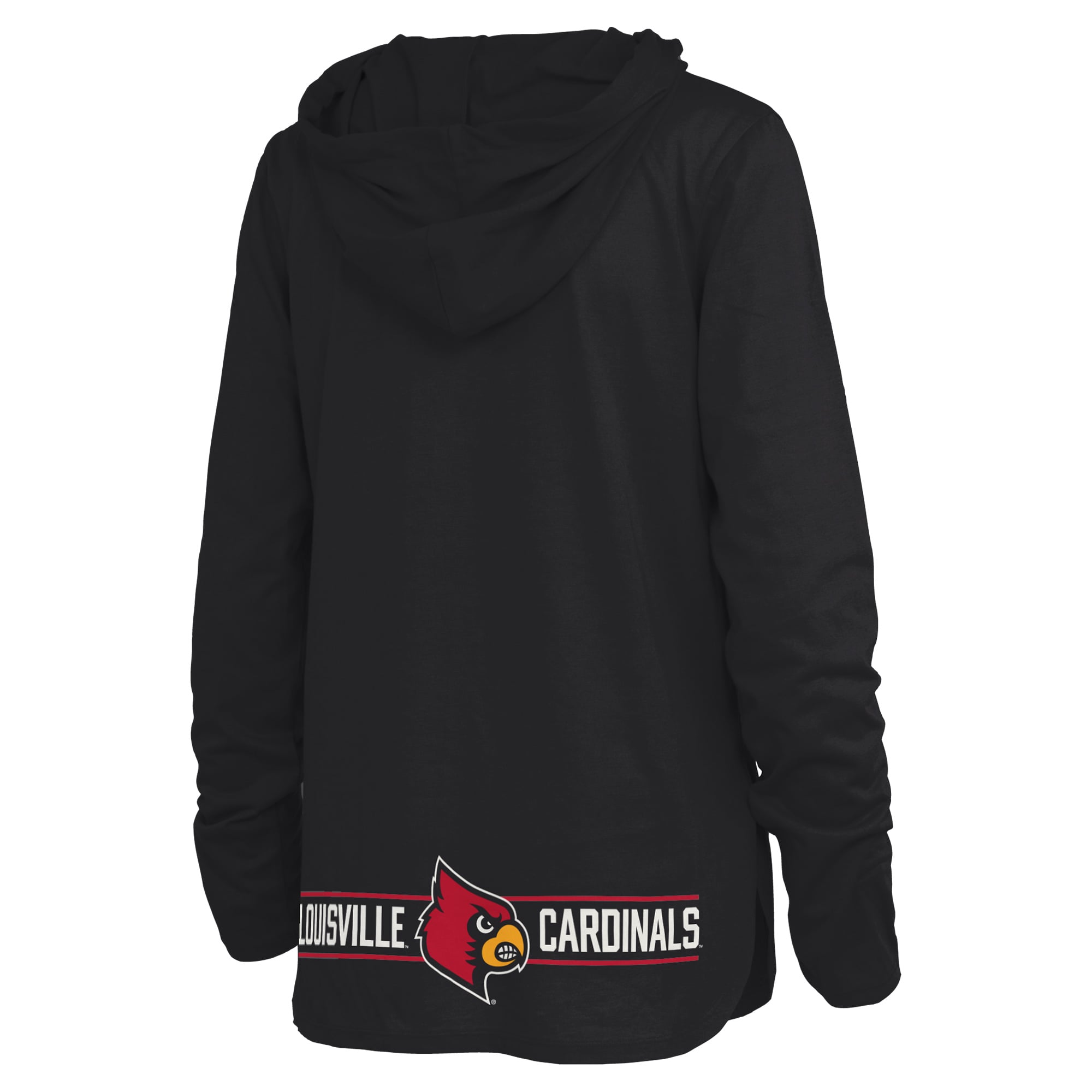 T-shirt à capuche manches longues Allie des Louisville Cardinals de Pressbox pour femmes