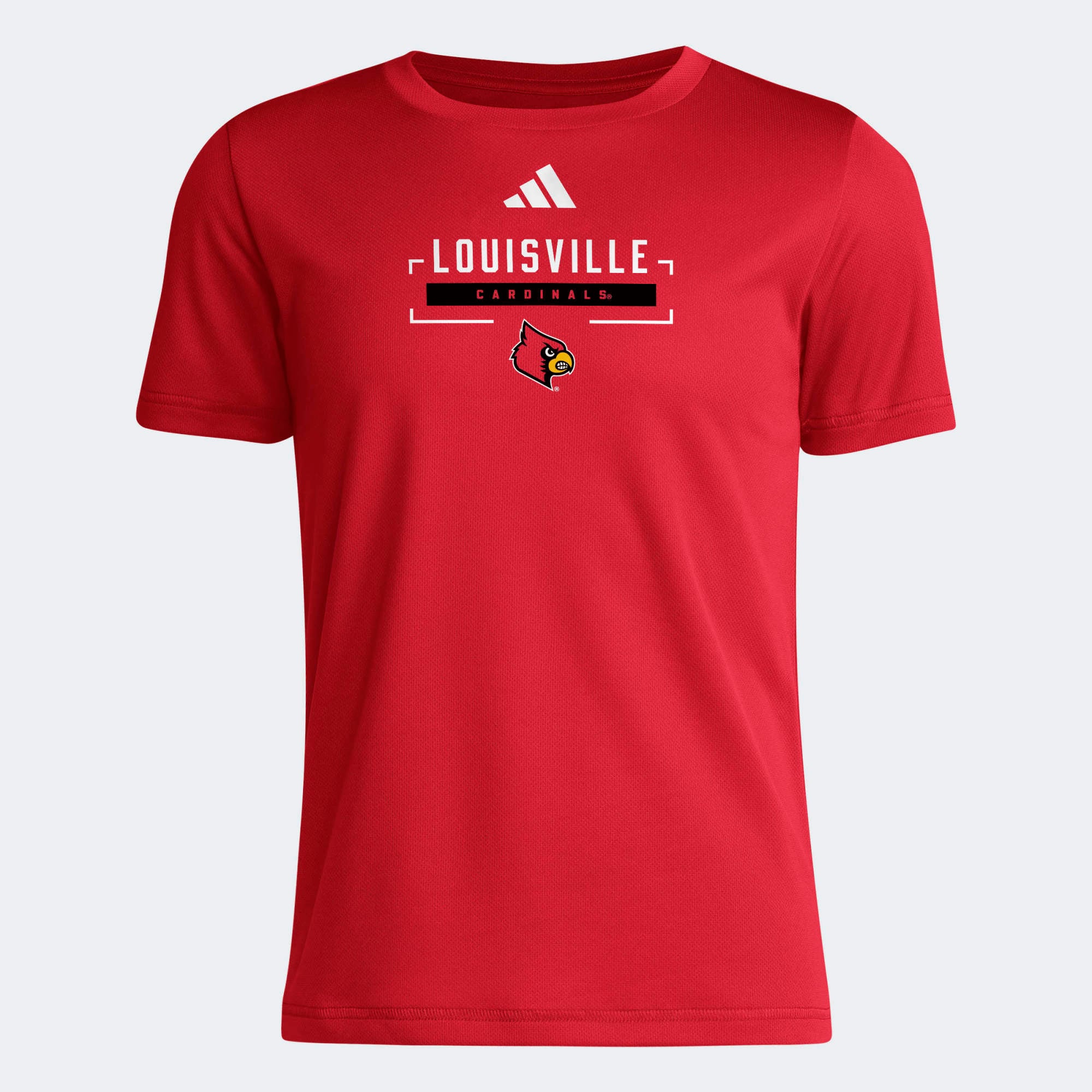T-shirt d'avant-match adidas rouge Louisville Cardinals AEROREADY pour jeunes