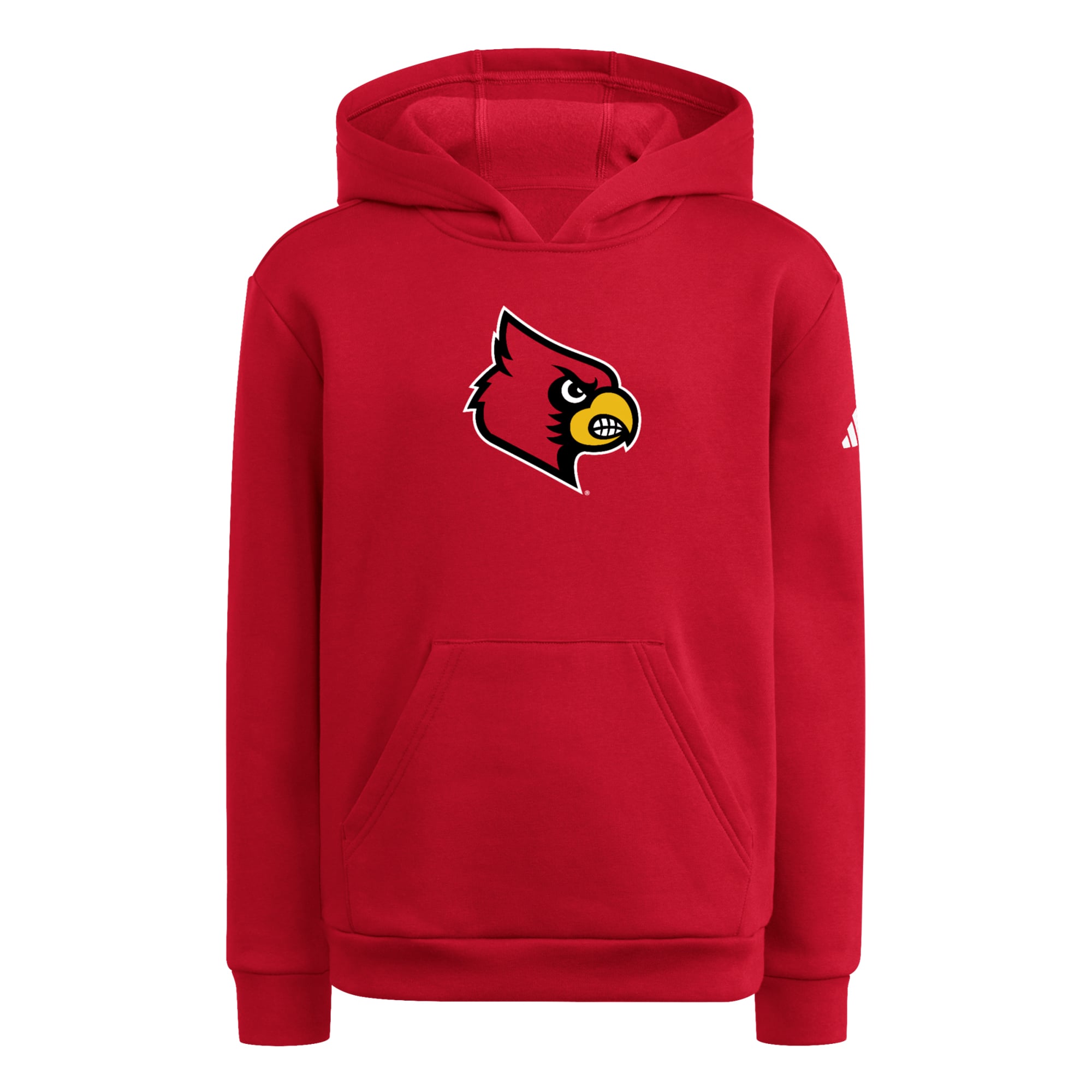 Sweat à capuche adidas rouge Louisville Cardinals pour jeunes