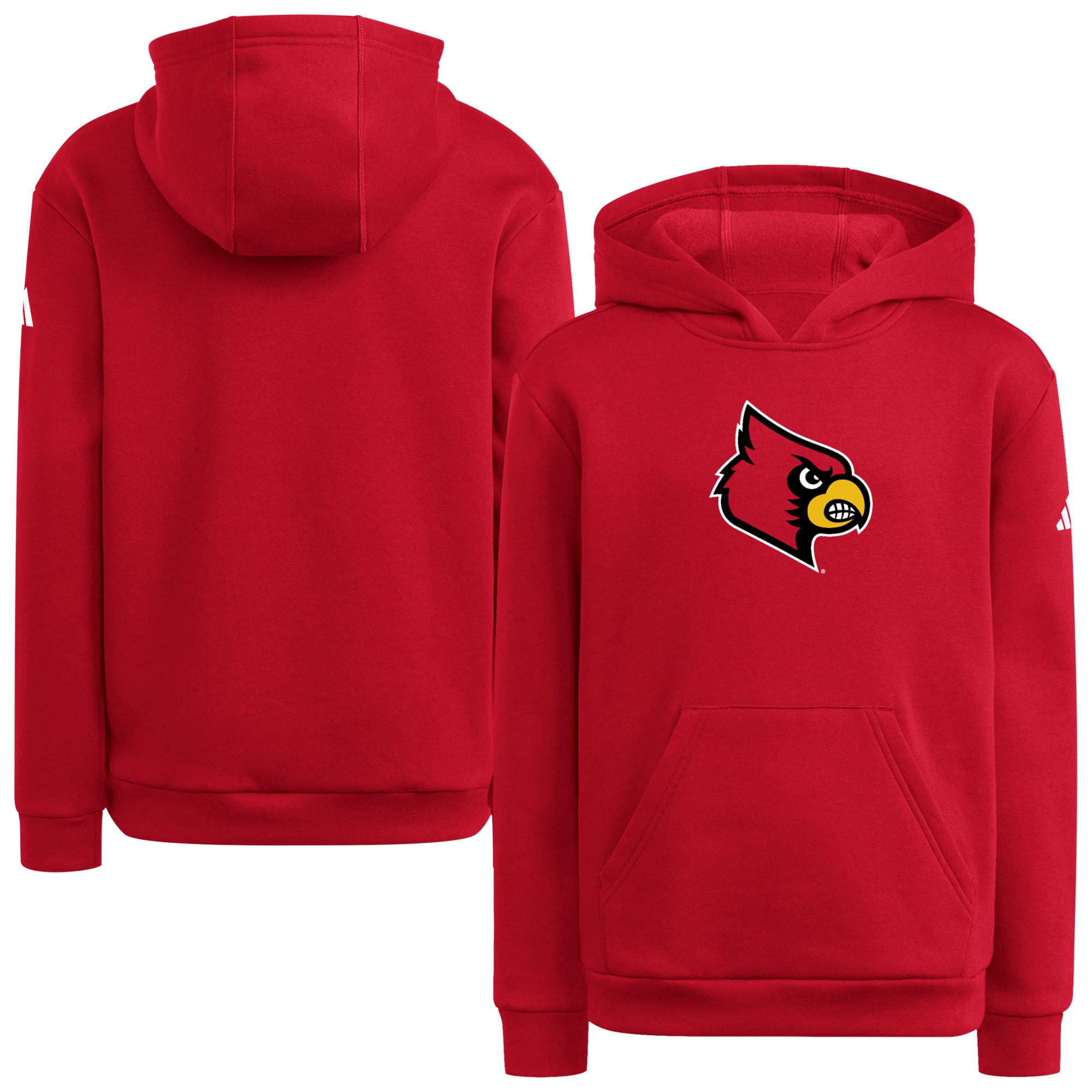 Sweat à capuche adidas rouge Louisville Cardinals pour jeunes