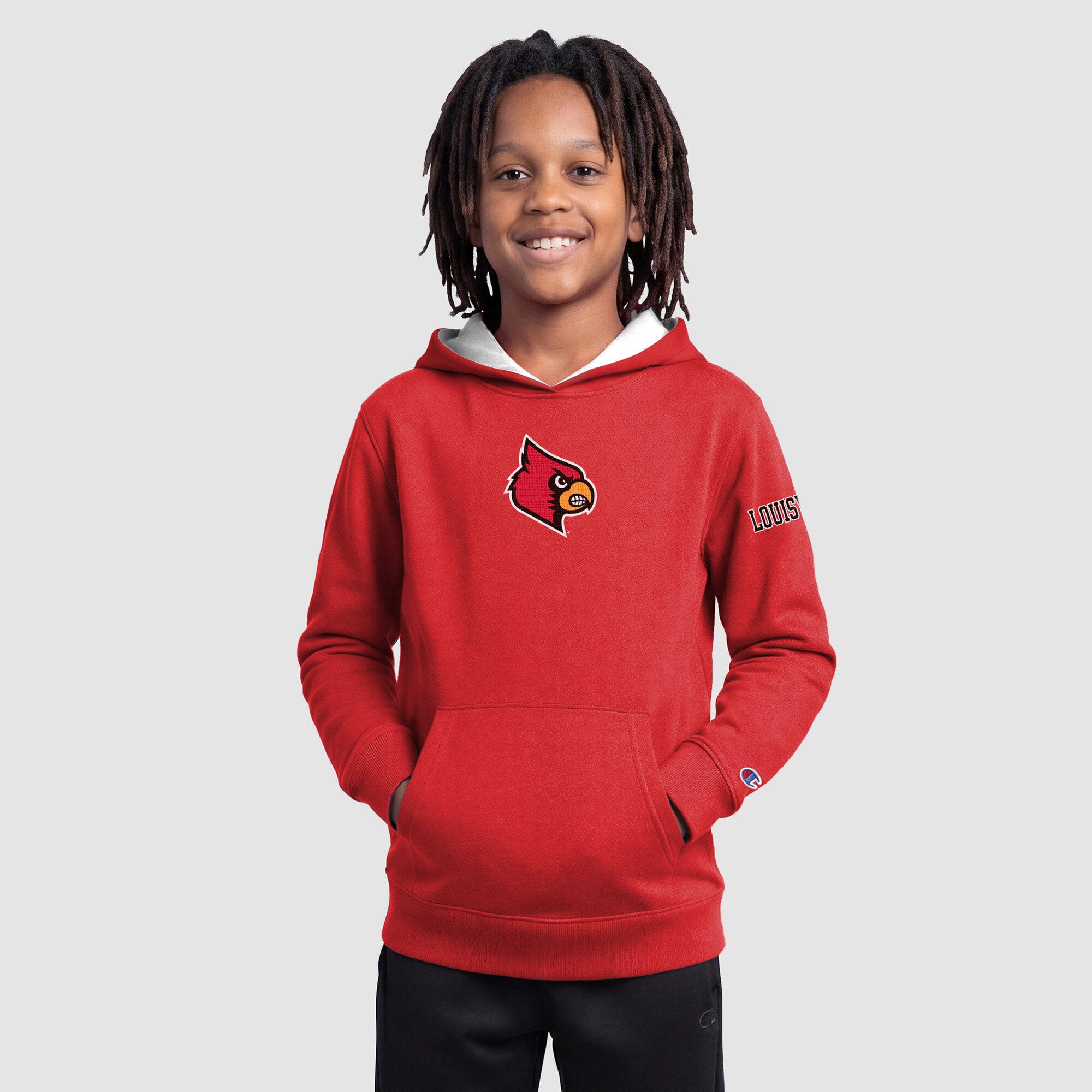 Sweat à capuche polaire rouge Louisville Cardinals, champion de jeunesse