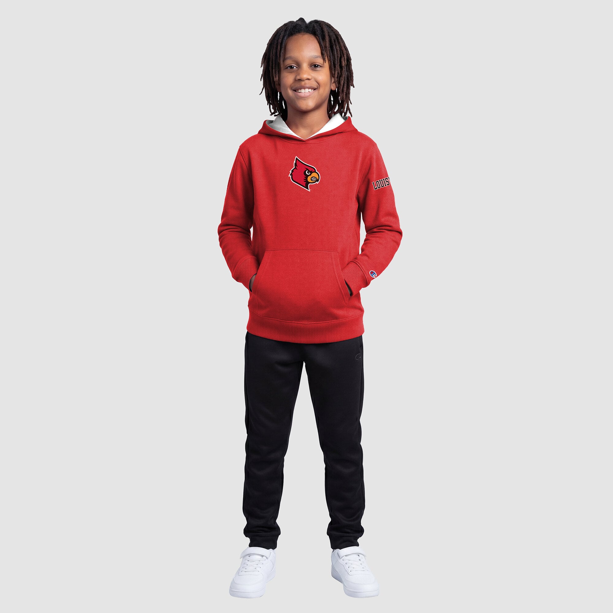 Sweat à capuche polaire rouge Louisville Cardinals, champion de jeunesse