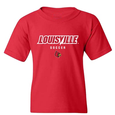 Louisville Cardinals Youth NIL Pick-A-Player Women's Soccer Shirsey T-Shirt - Red
