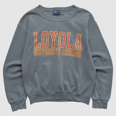 Loyola Chicago Ramblers MV Sport 2000s Pullover Sweatshirt - Heather Gray - XS by Fanatics Real Vintage