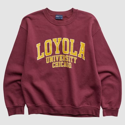 Loyola Chicago Ramblers MV Sport 2000s Pullover Sweatshirt - Maroon - XS by Fanatics Real Vintage