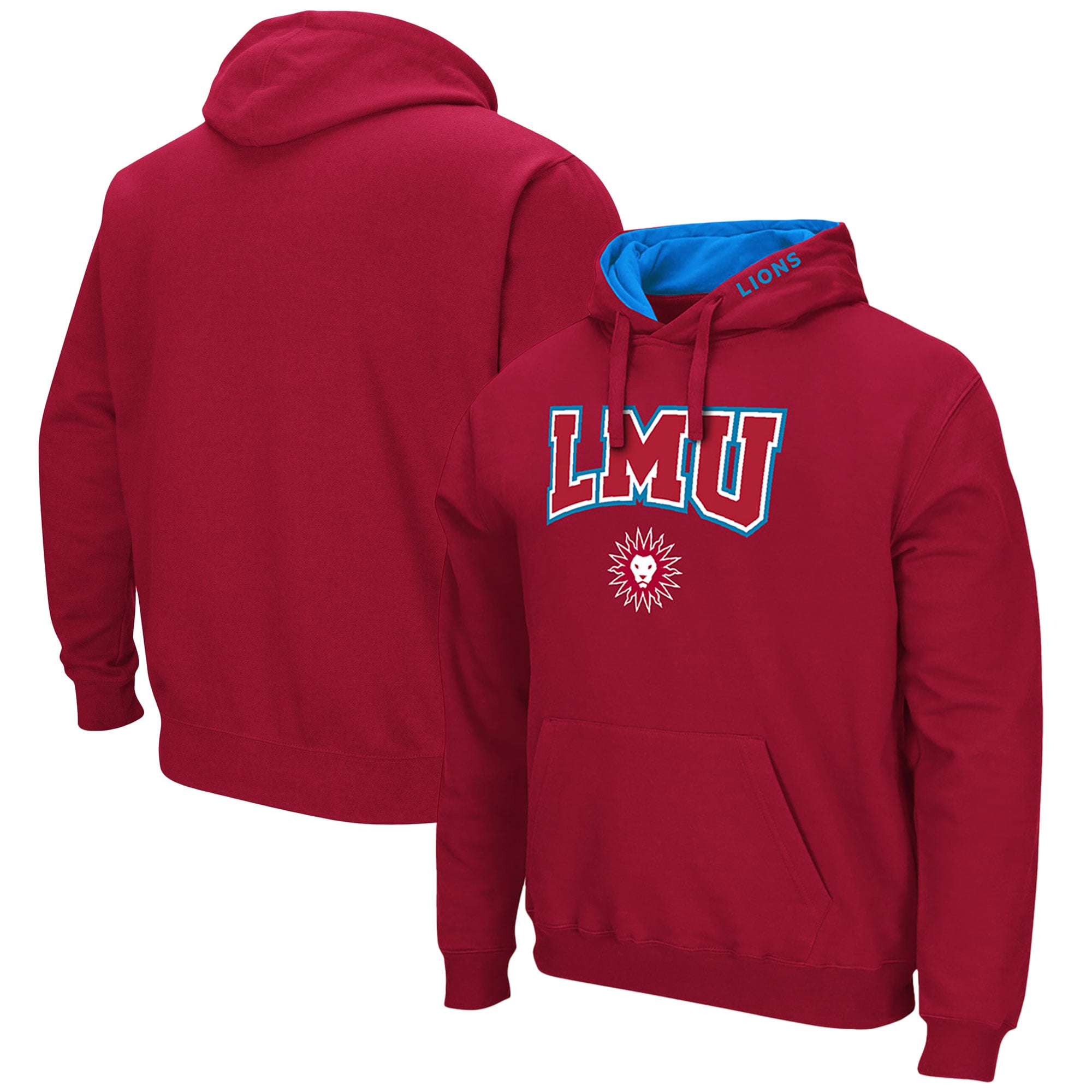 Sweat à capuche Colosseum Crimson Loyola Marymount Lions Arch & Logo 3.0 pour homme