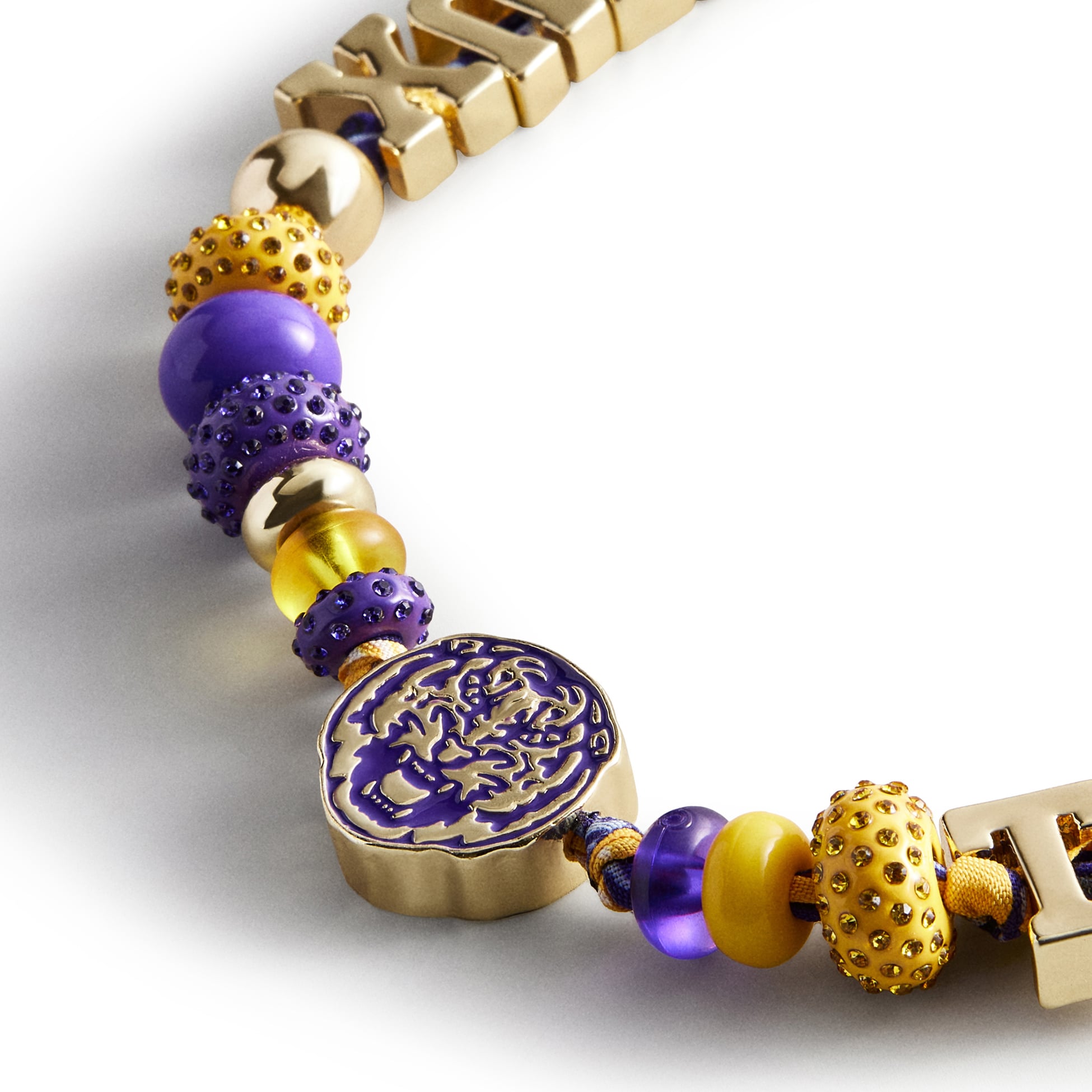 BaubleBar LSU Tigers Beaded Phone Strap