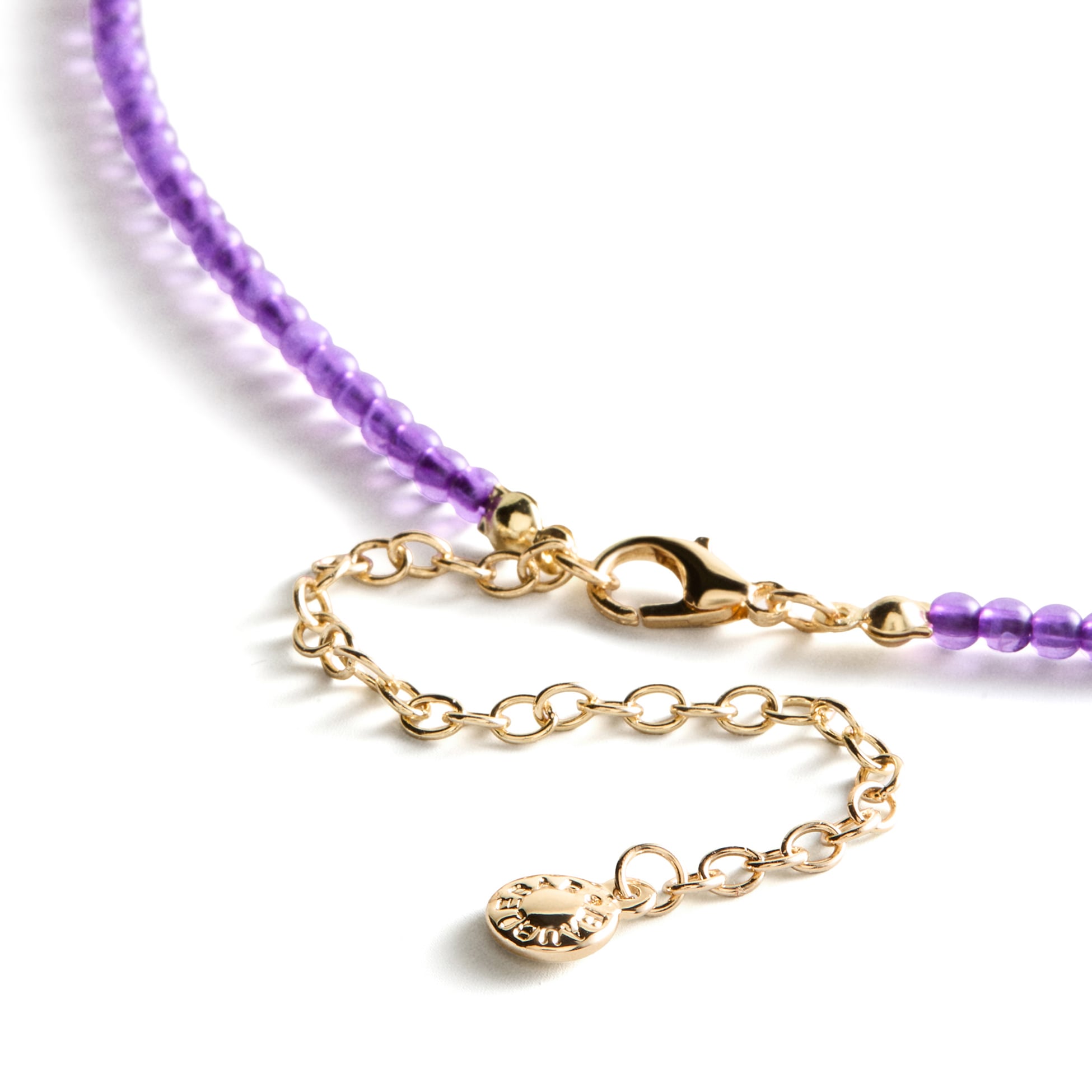 BaubleBar LSU Tigers Delicate Beaded Slogan Necklace