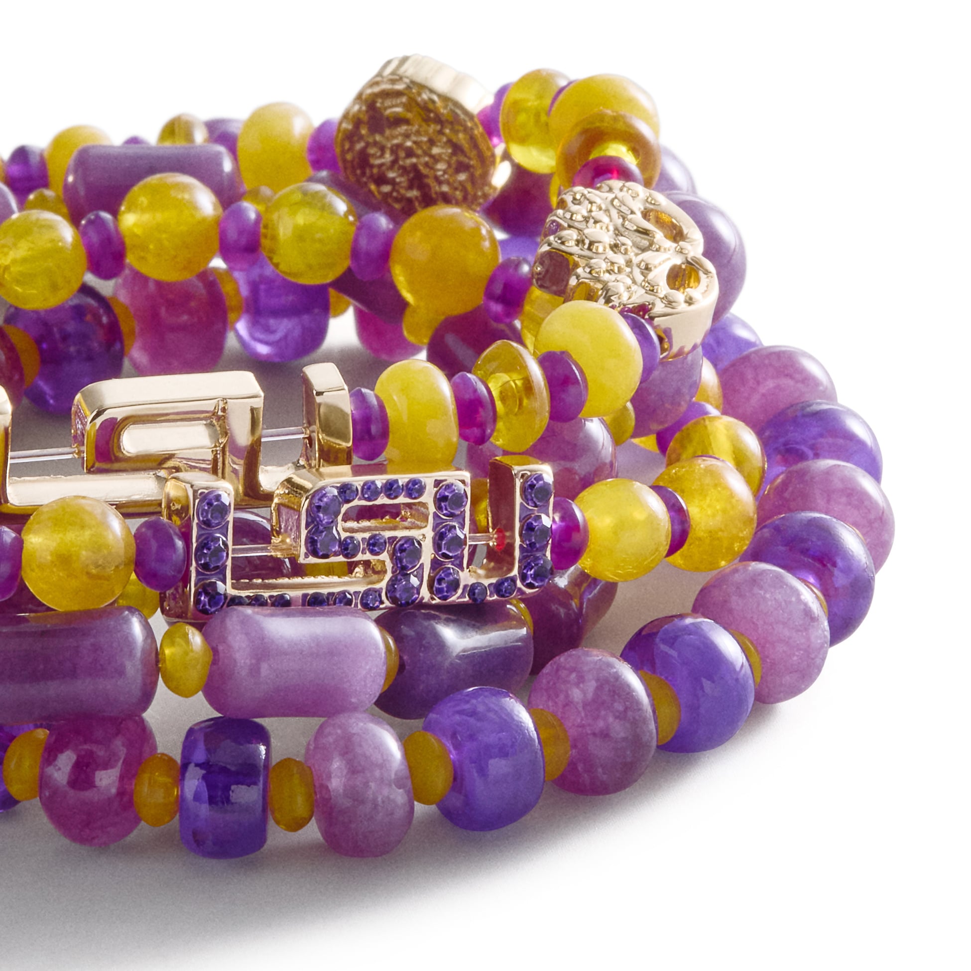 BaubleBar LSU Tigers Five-Piece Bracelet Set