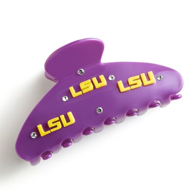 LSU Tigers BaubleBar Logo Hair Claw Clip