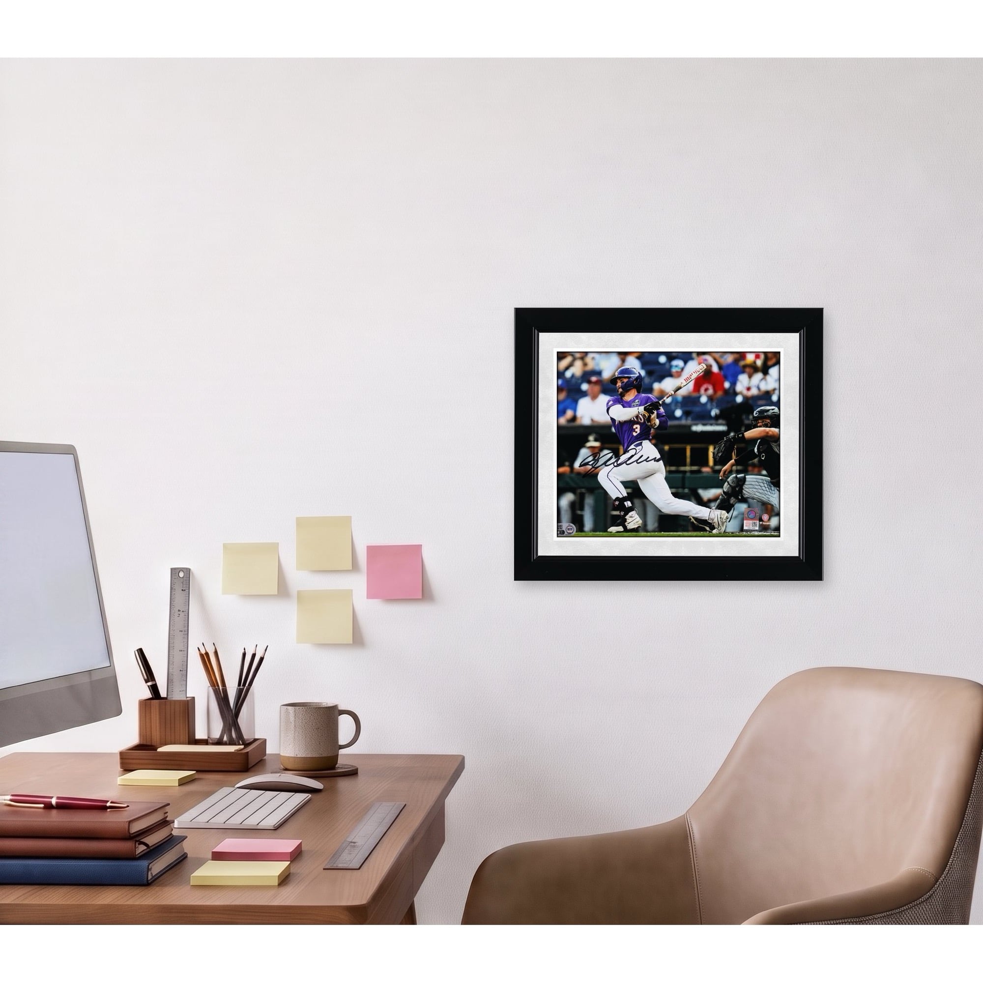 Photographie autographiée de 8" x 10" de Dylan Crews LSU Tigers