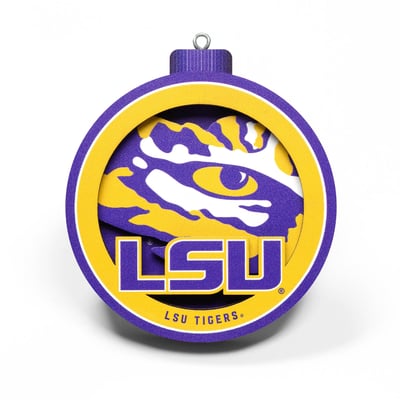 LSU Tigers Fanpoint 3D Logo Series Ornament
