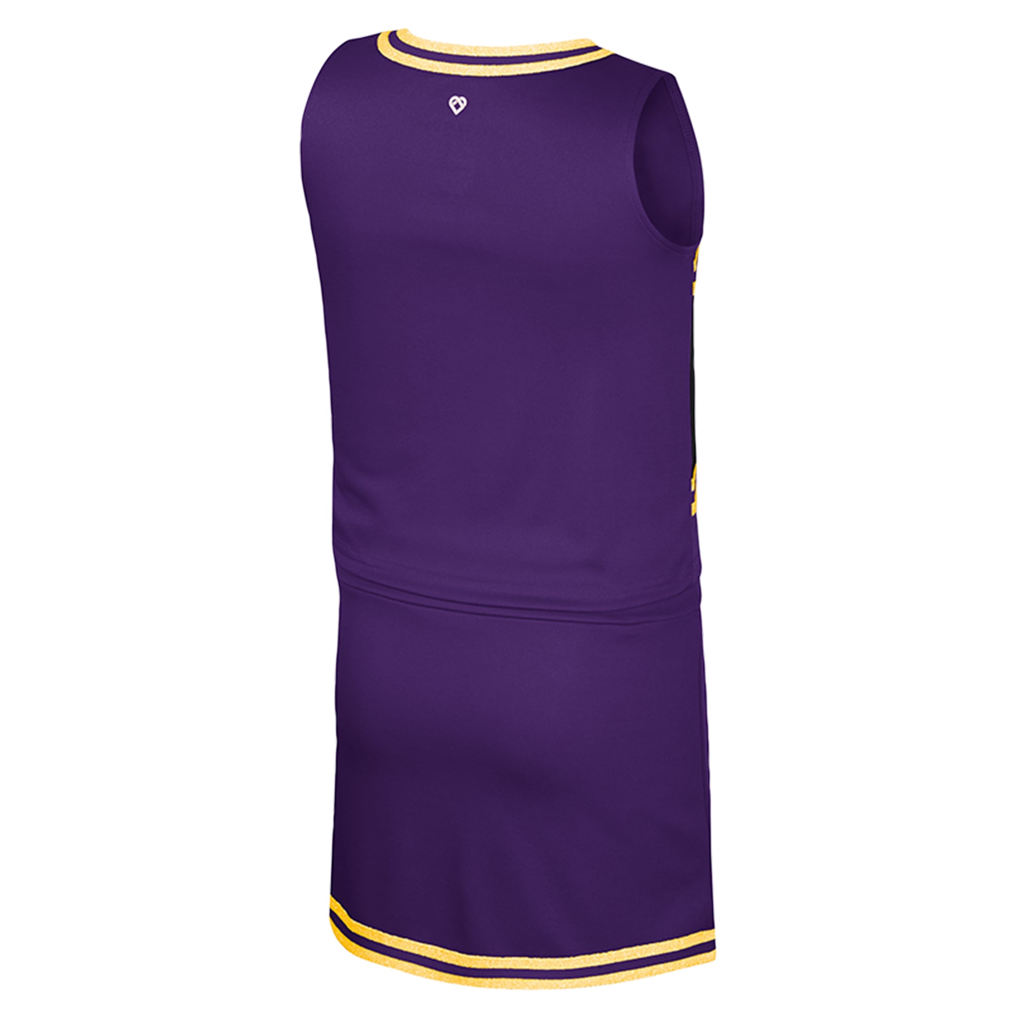 Ensemble haut et jupe de pom-pom girl violette LSU Tigers Colosseum pour jeunes filles