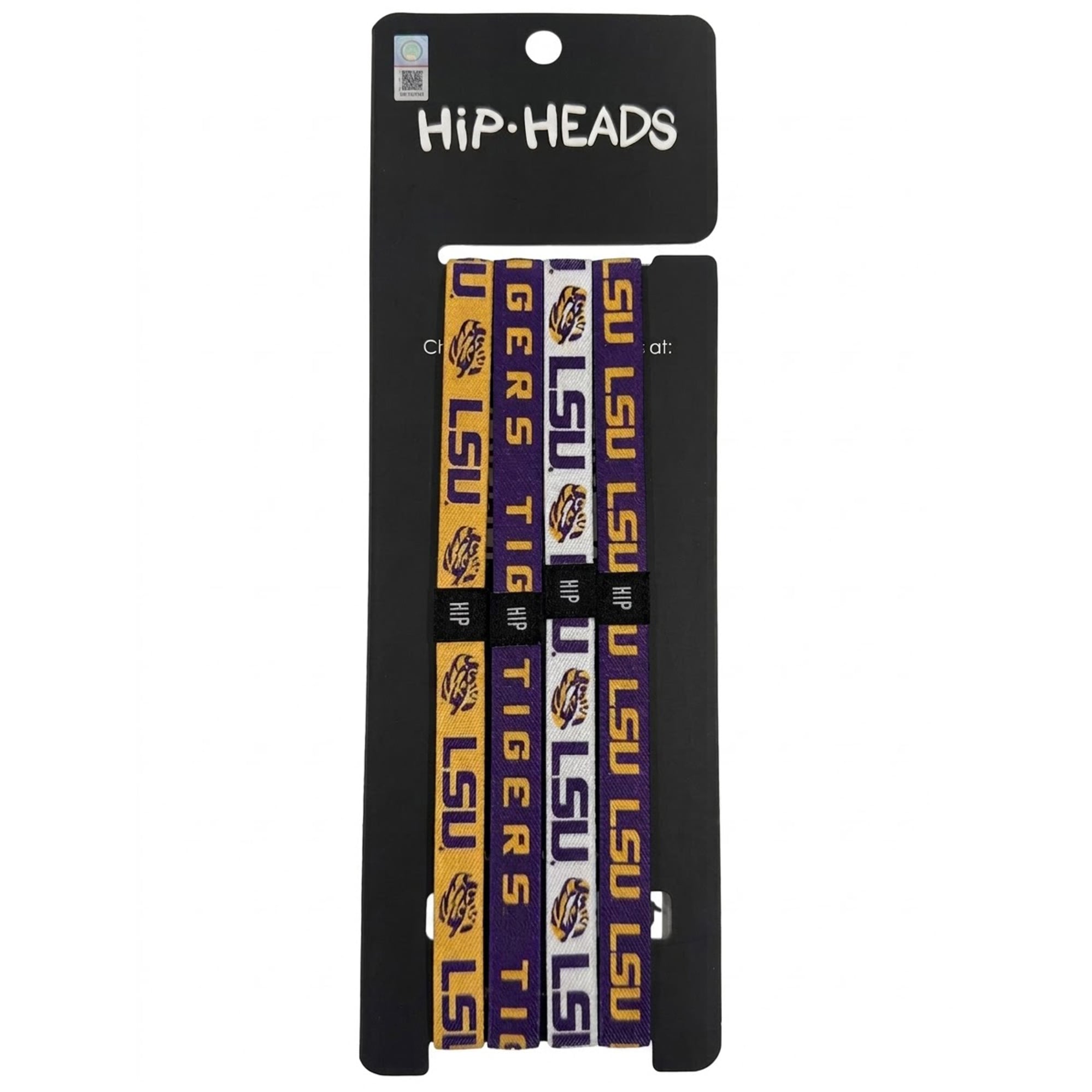 Lot de quatre bandeaux fins Hip Heads LSU Tigers