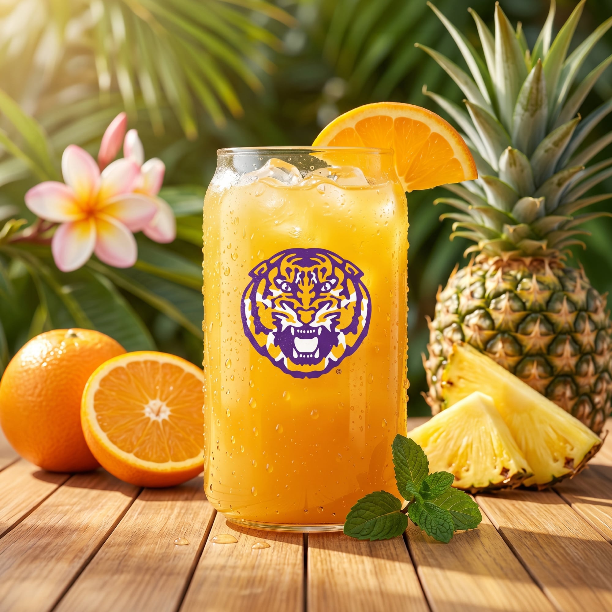 Indigo Falls  LSU Tigers Core Collectors Glass Can 4-Pack Set