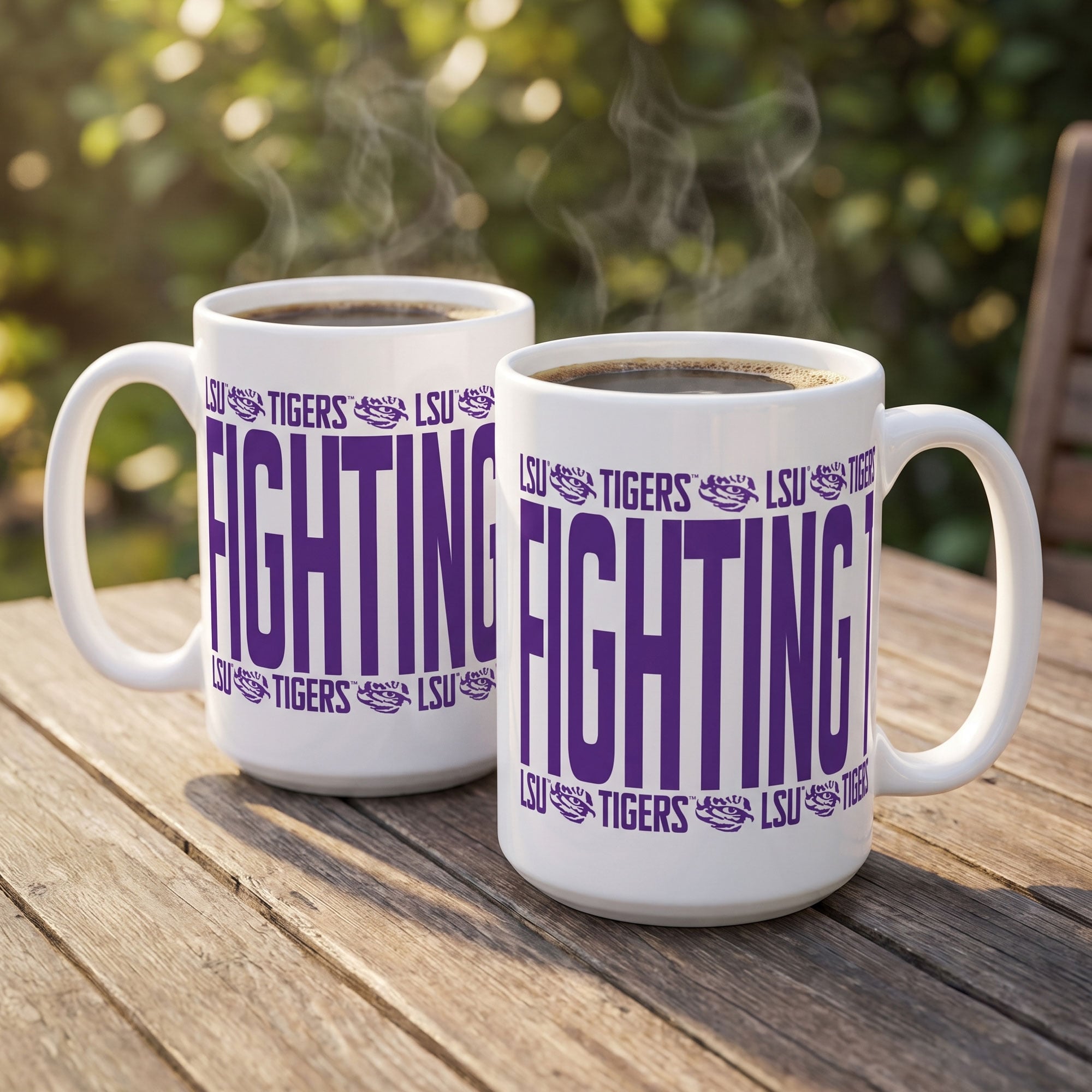 Indigo Falls LSU Tigers Elevated Mug - Set of 2