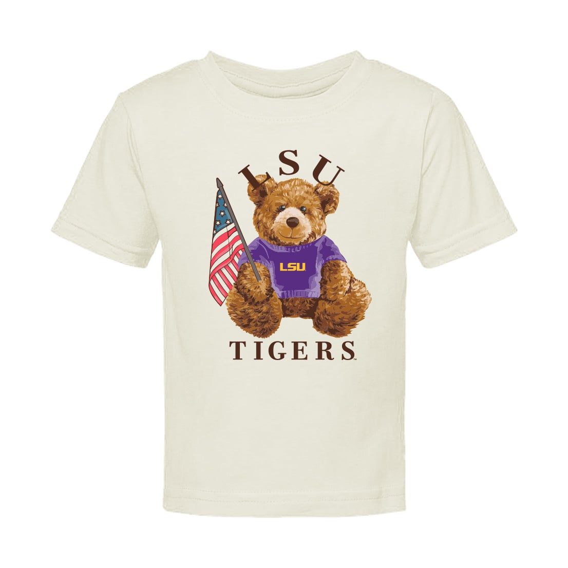 T-shirt bébé crème LSU Tigers All-American Teddi