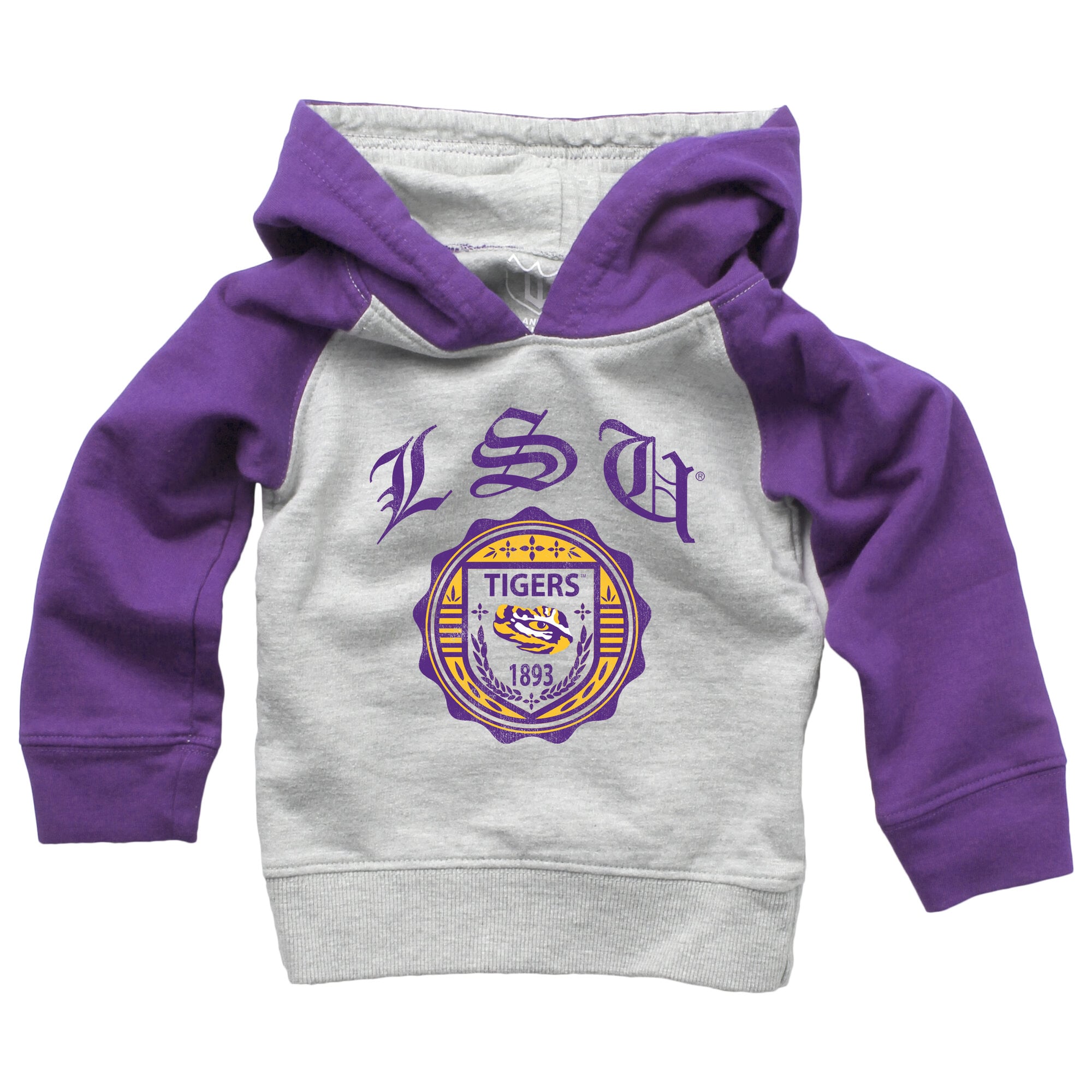 Infant Wes & Willy Purple LSU Tigers Raglan Hoodie and Sweatpants Set