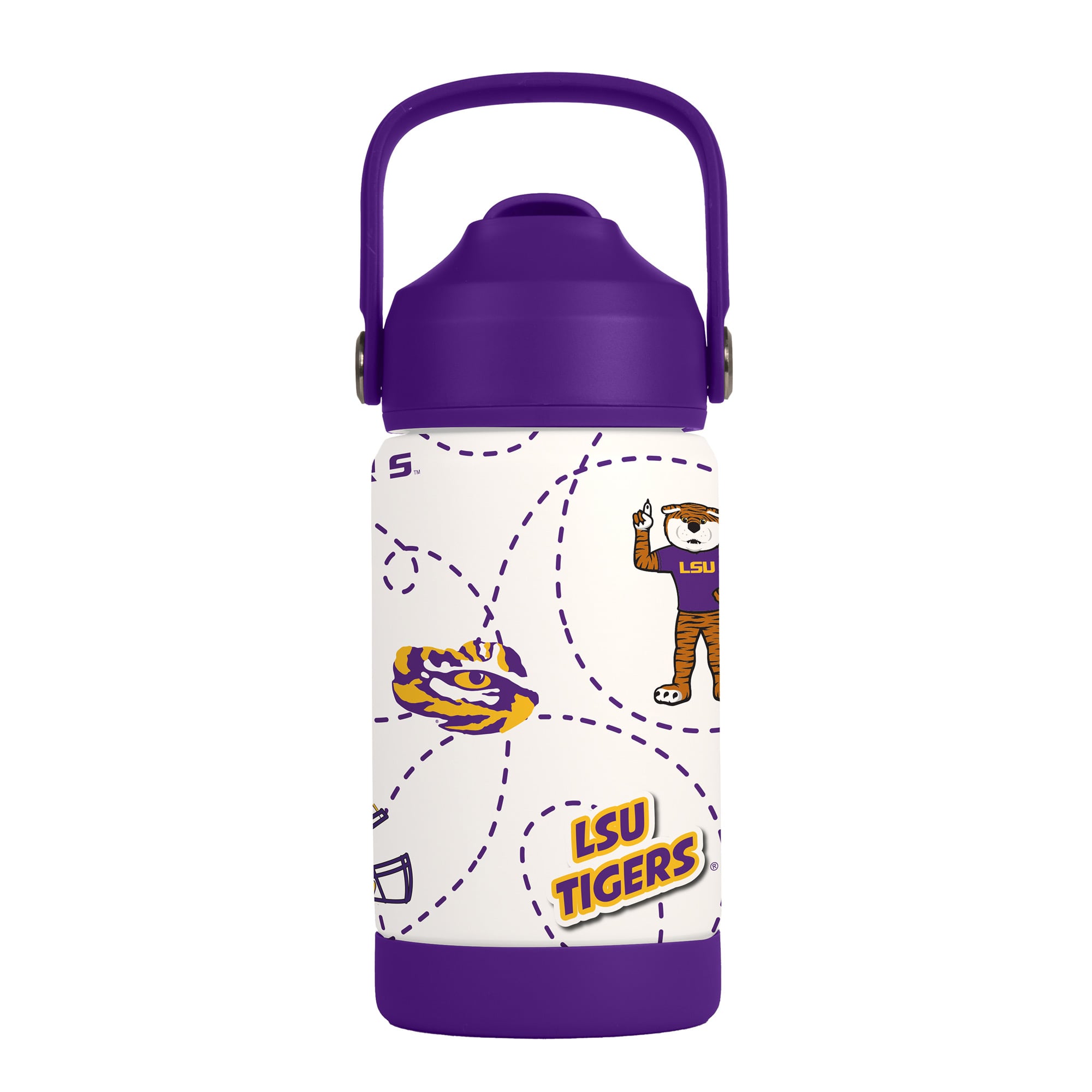 Bouteille à l'effigie de la mascotte des LSU Tigers (Logo Brands), 355 ml