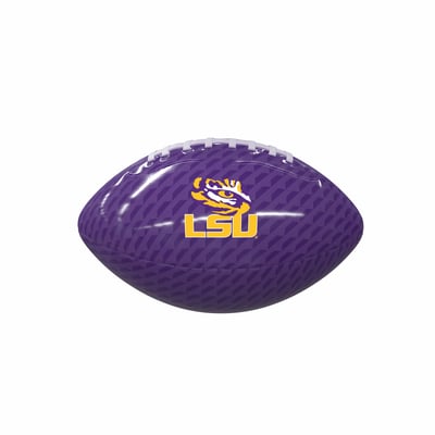 Ballon de football miniature en caoutchouc brillant avec logo LSU Tigers