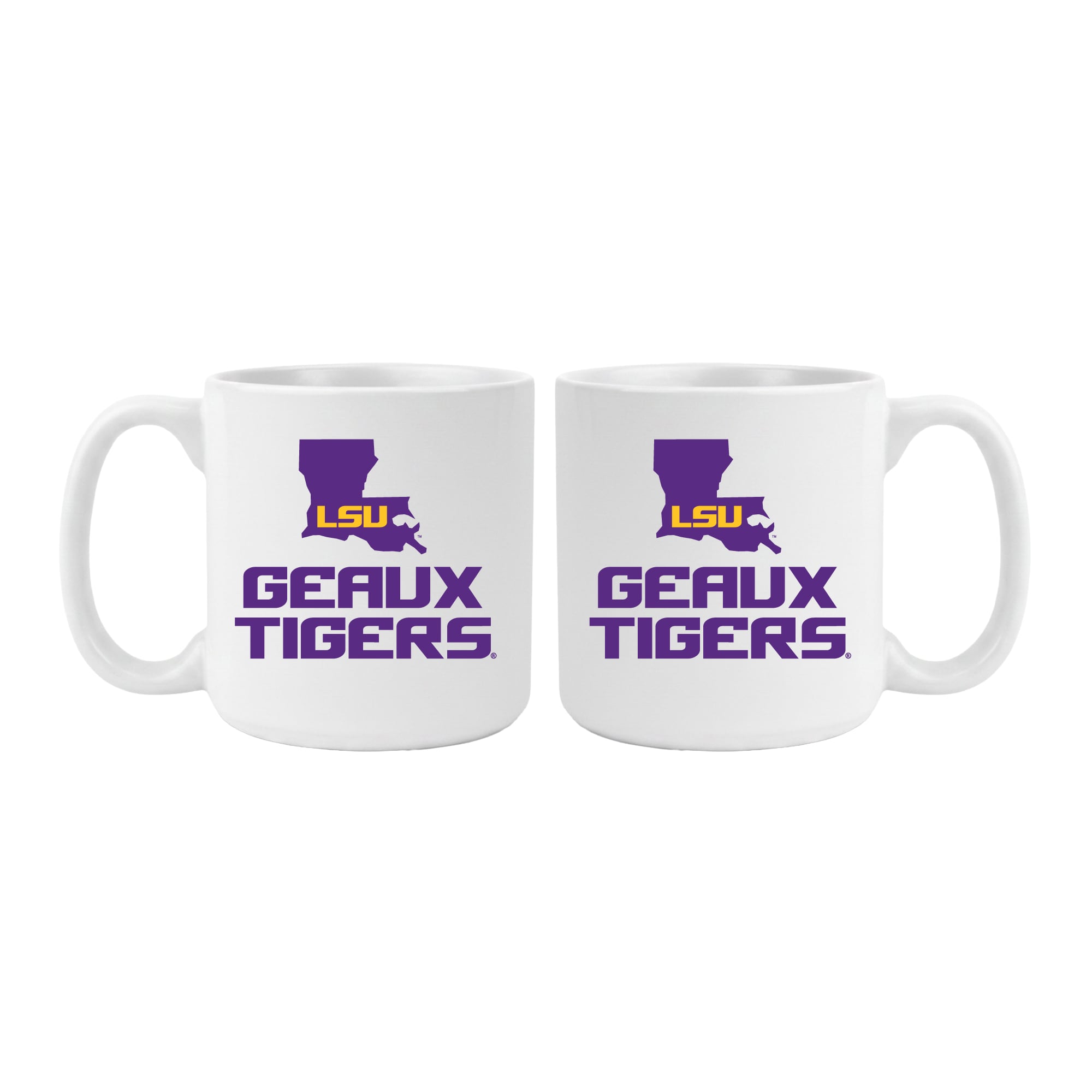 LSU Tigers 20oz. My State 2-Pack Mug Set