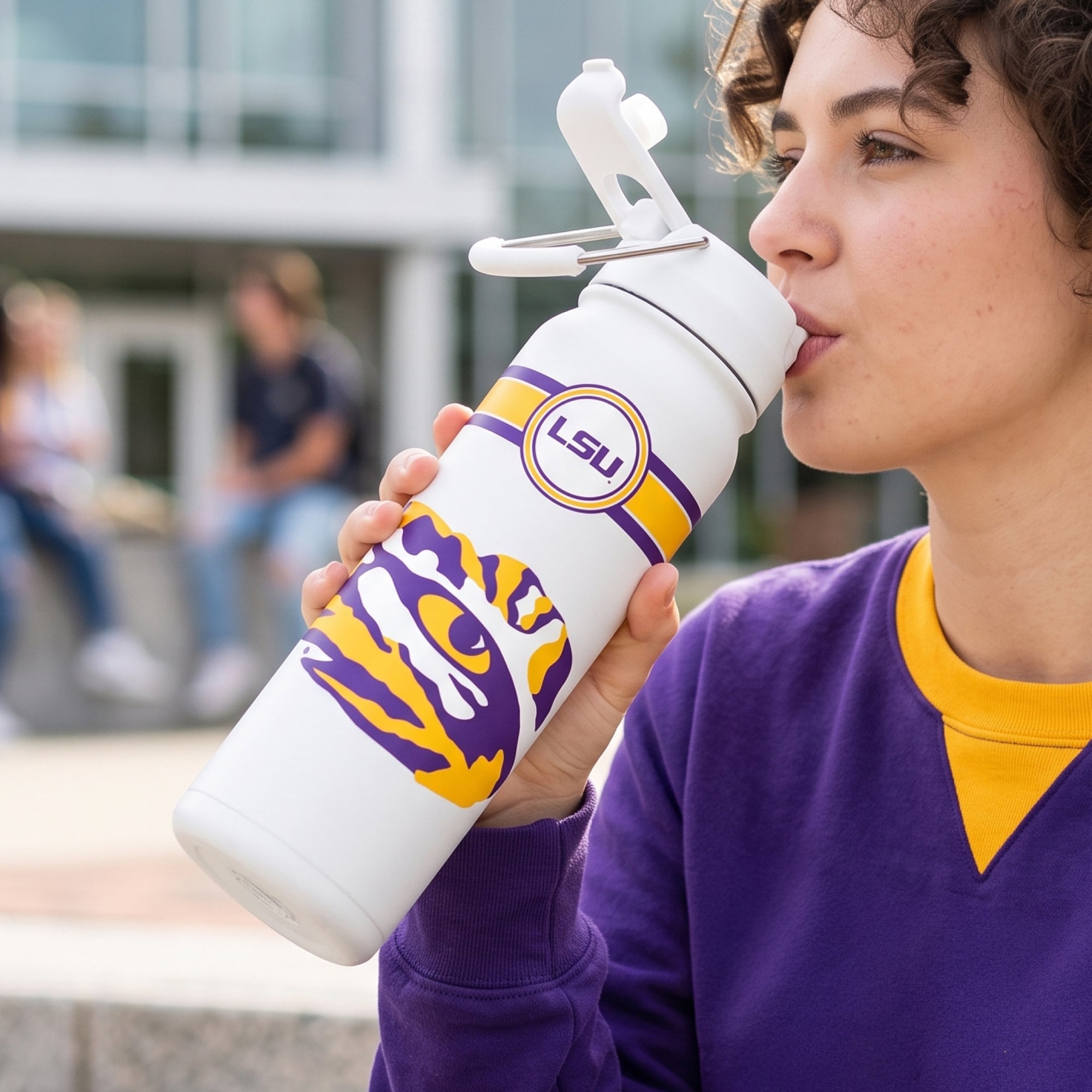 LSU Tigers 24oz. Triple Option Bottle