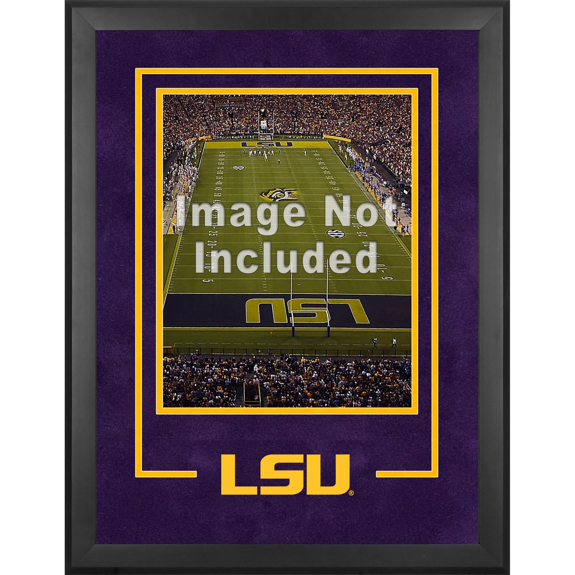 Lsu Lettering Vertical LSU Tigers Deluxe 16'' x 20'' Vertical Photograph Frame with Team Logo