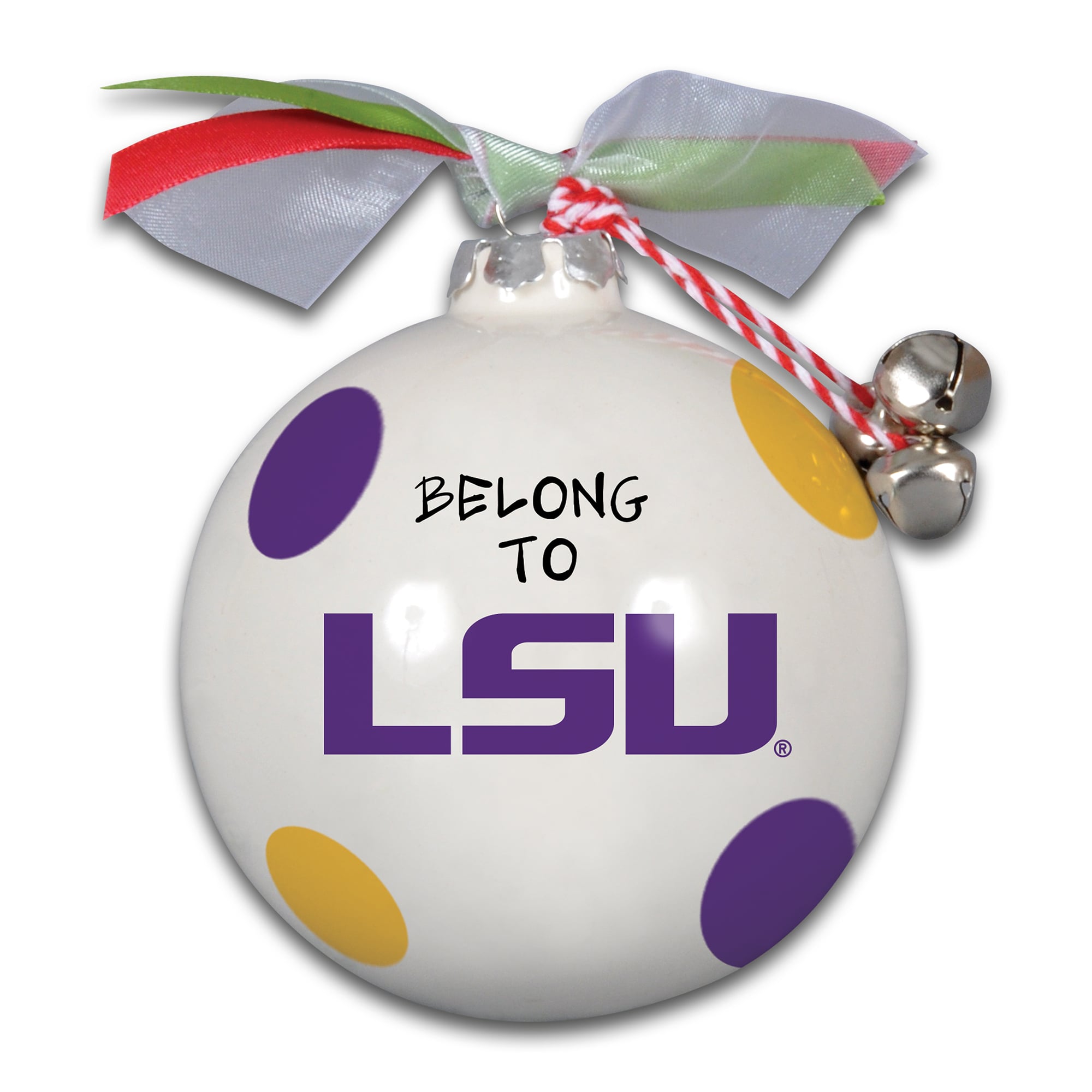 Ornement LSU Tigers Home & Hearts