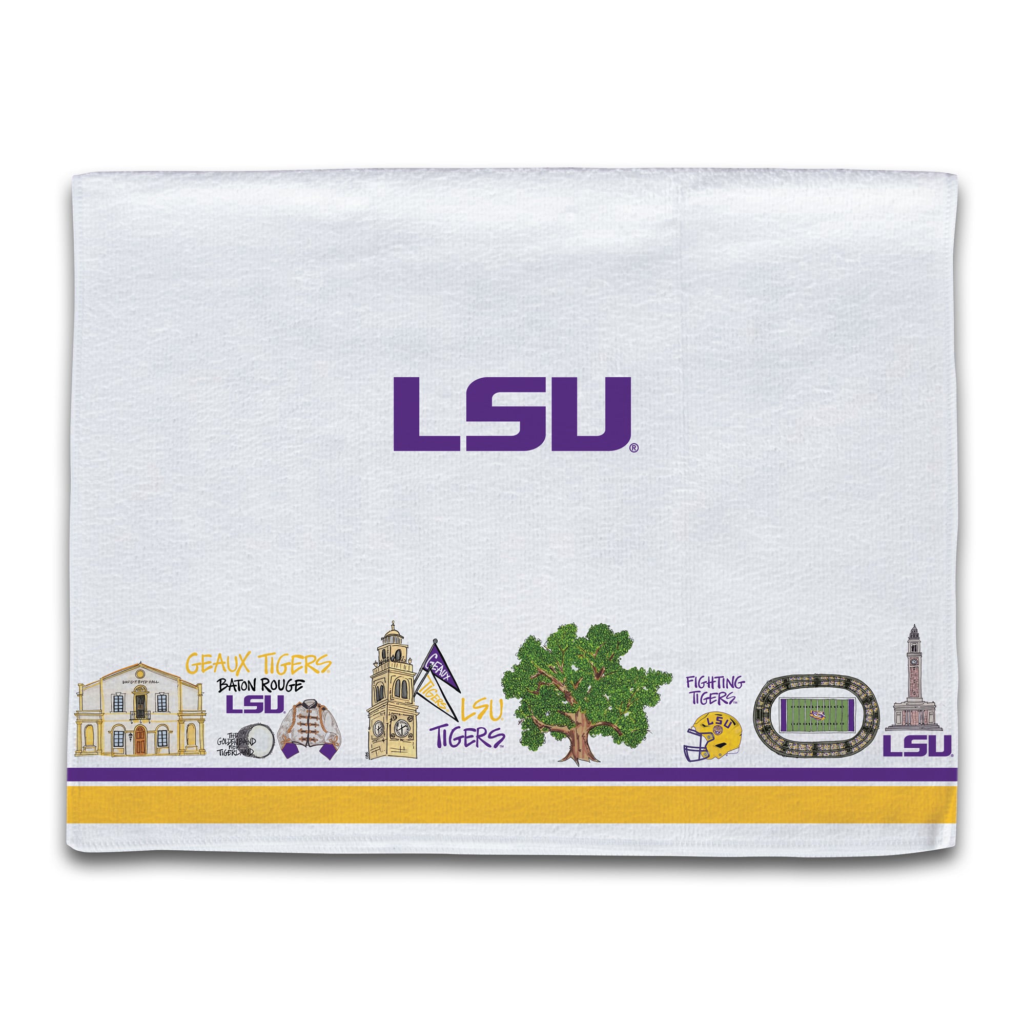 LSU Tigers Icon Kitchen Towel