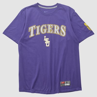 LSU Tigers Nike 2010s T-shirt - Purple - M by Fanatics Real Vintage