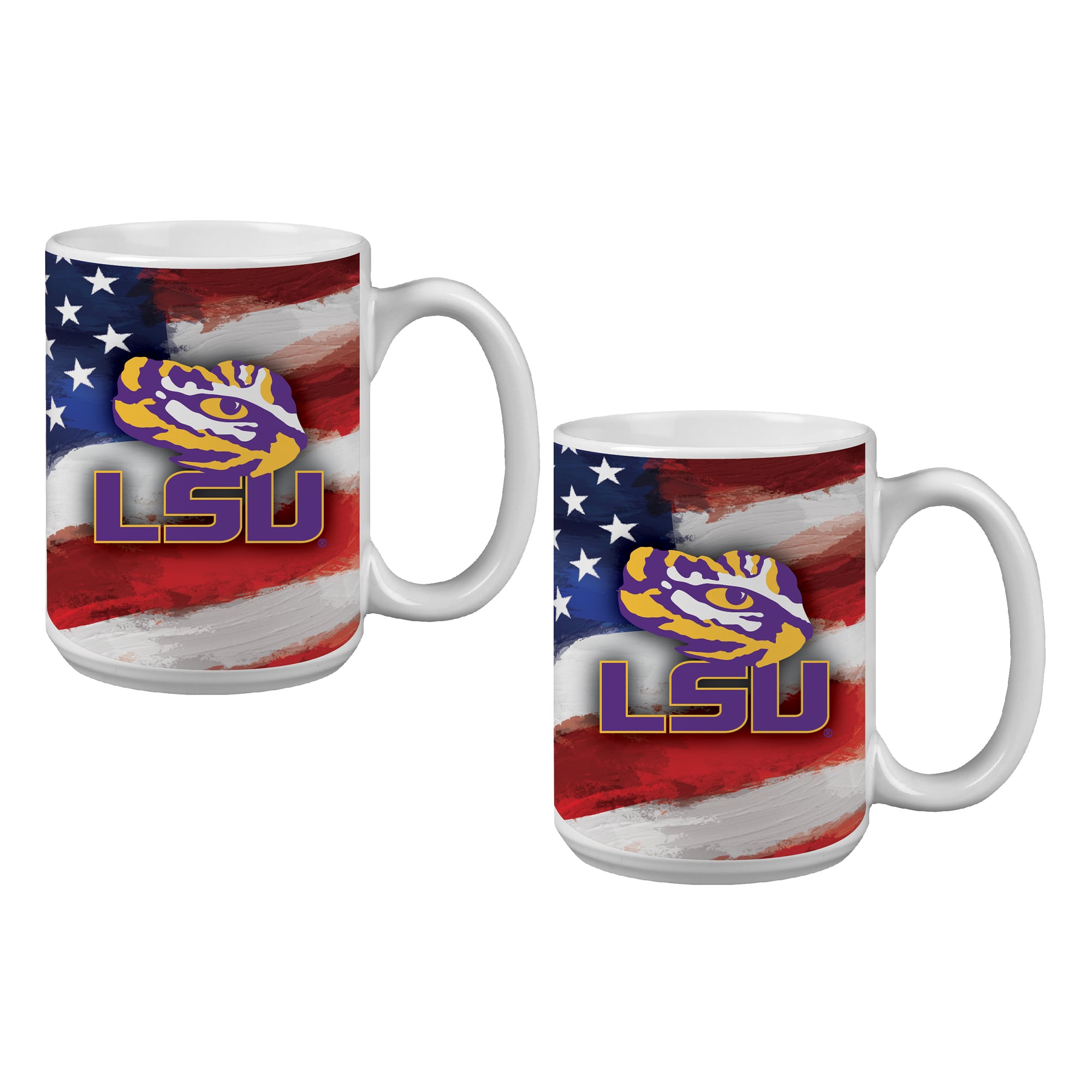 LSU Tigers  Two-Pack 15oz. Americana Mug Set