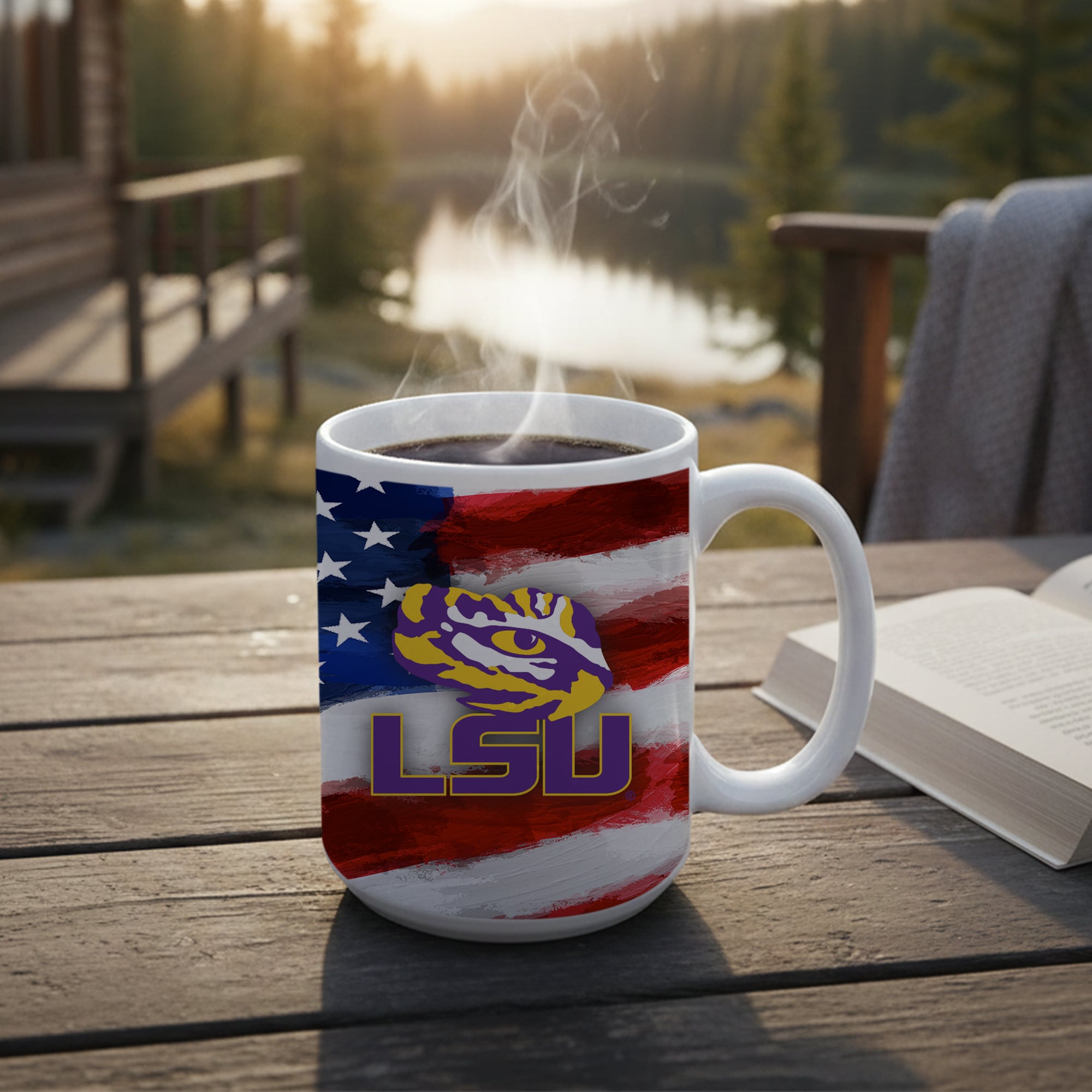 LSU Tigers  Two-Pack 15oz. Americana Mug Set