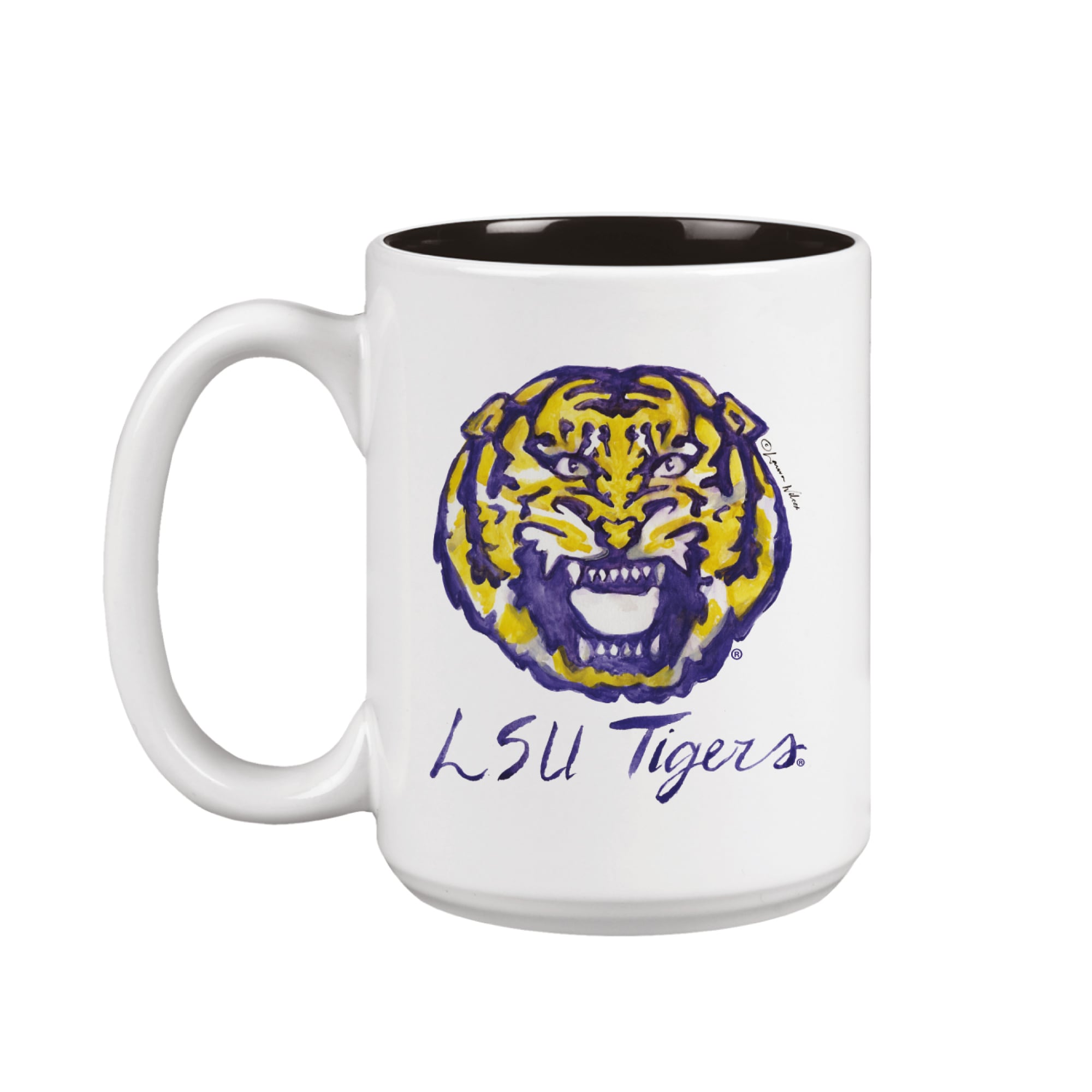 Ensemble de deux tasses LSU Tigers de 44 cl (15 oz) à l'effigie de la mascotte Laura Wilcox