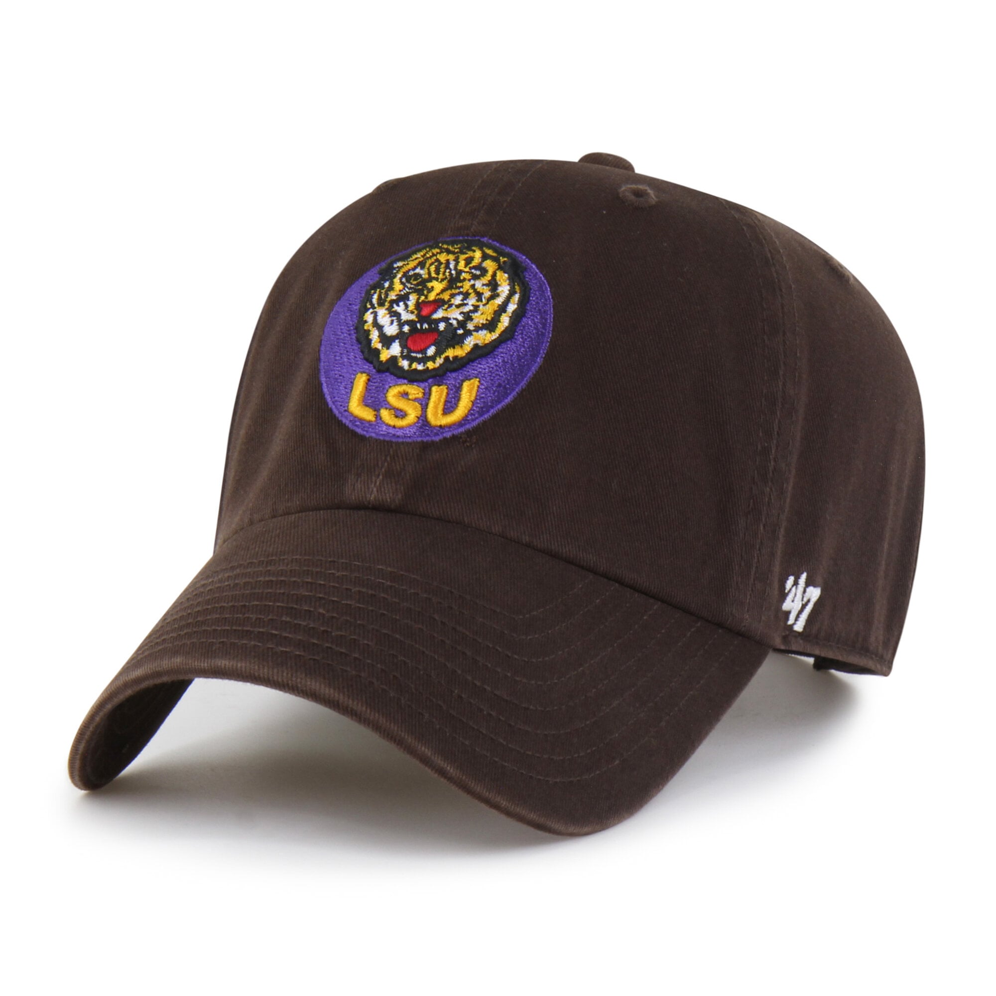Men's '47  Brown LSU Tigers Vault Clean Up Adjustable Hat