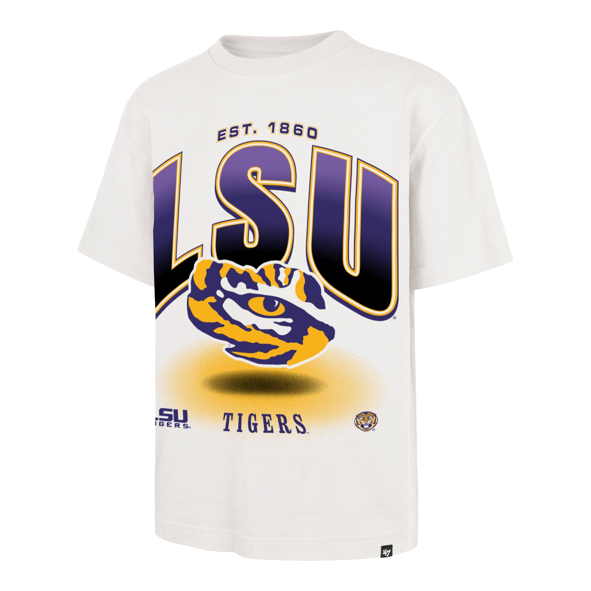 Men's '47  Cream LSU Tigers Team Flex Foundation T-Shirt