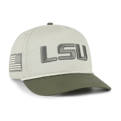 Casquette ajustable LSU Tigers '47 Operation Hat Trick Rope Hitch - Vert clair/Vert chasseur