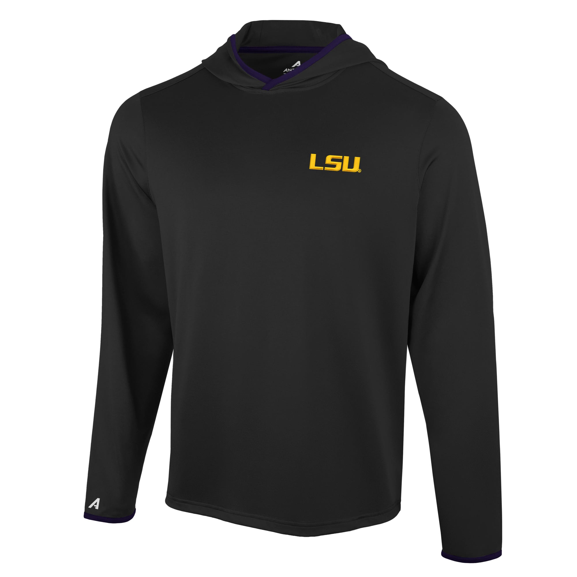 T-shirt à capuche manches longues Antigua Black LSU Tigers Brink Color Pop pour homme
