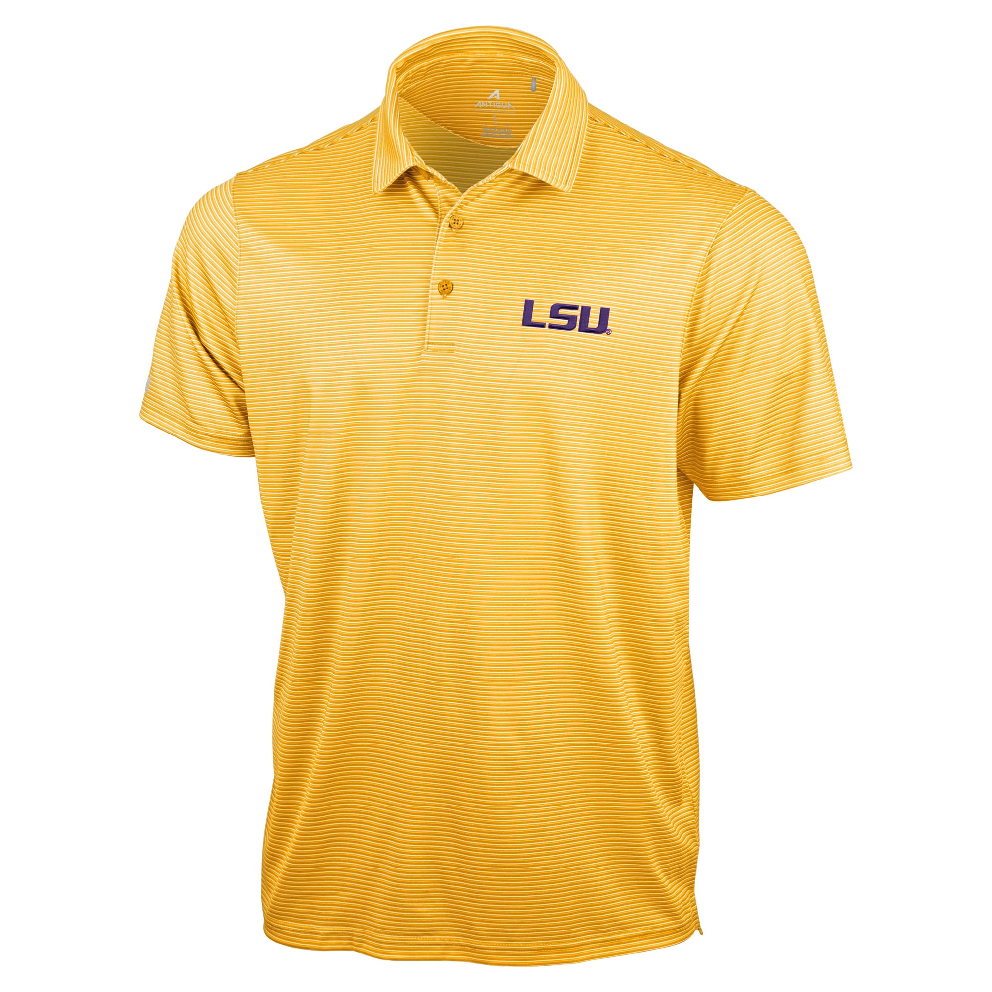 Men's Antigua Gold LSU Tigers Lineage Polo