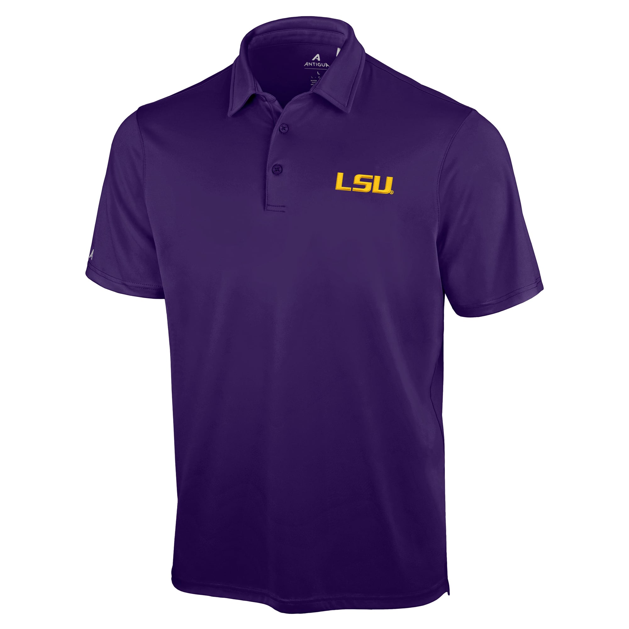 Polo Antigua violet pour homme, modèle LSU Tigers Unshakeable Solid