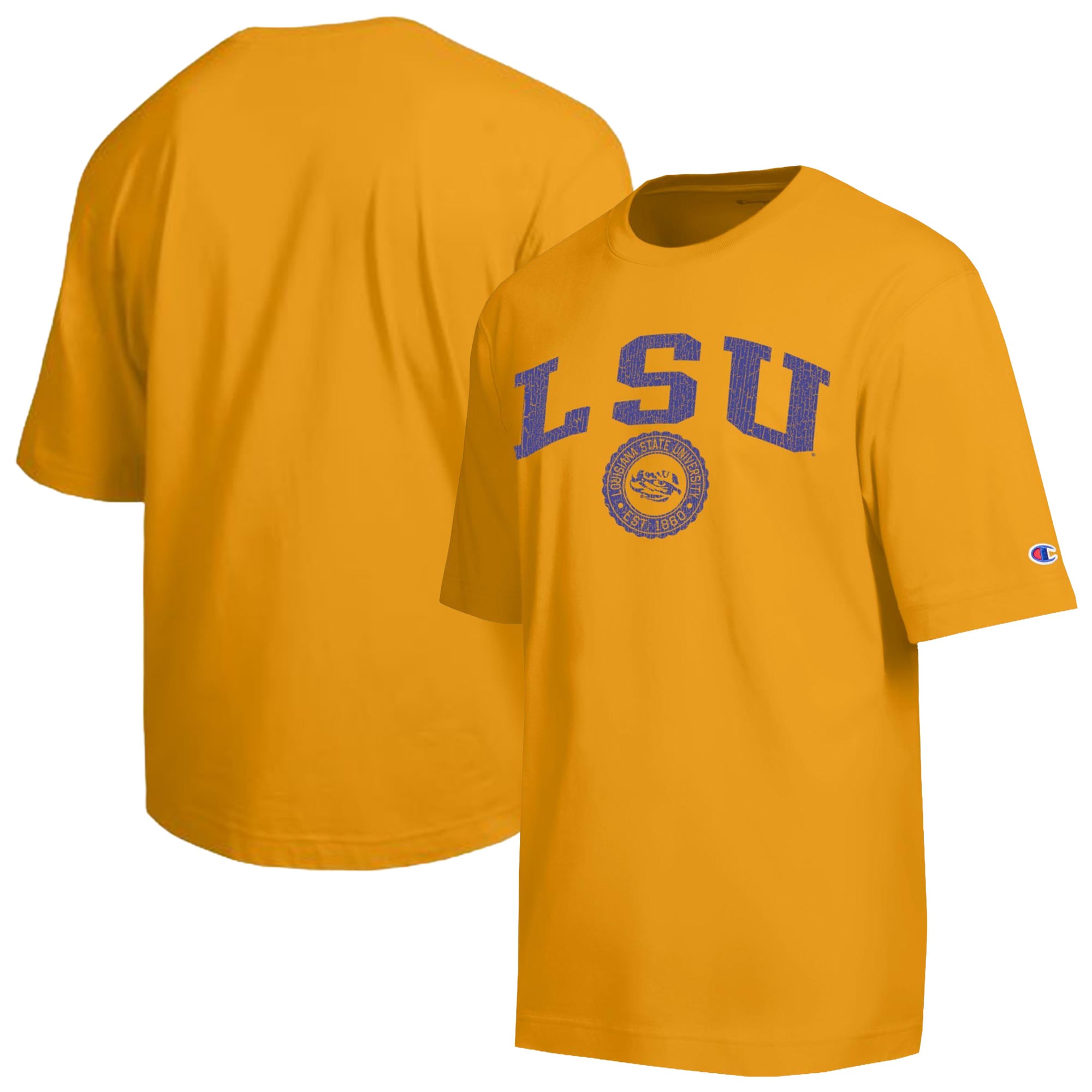Men's Champion  Gold LSU Tigers Scholar All-Star T-Shirt