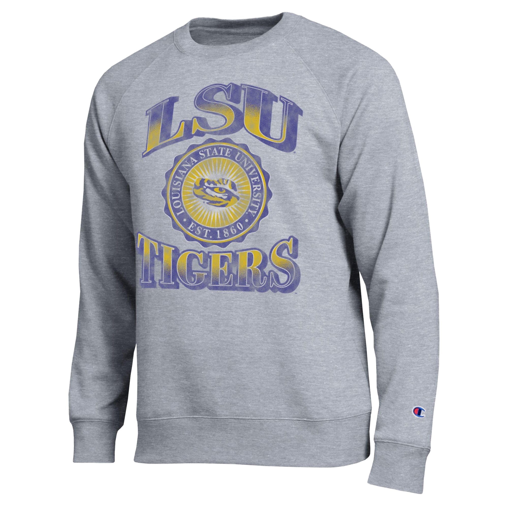 Men's Champion Heather Gray LSU Tigers All-Star Sweatshirt