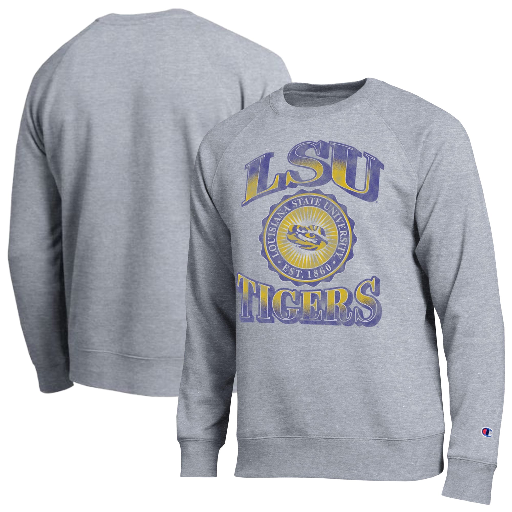 Men's Champion Heather Gray LSU Tigers All-Star Sweatshirt