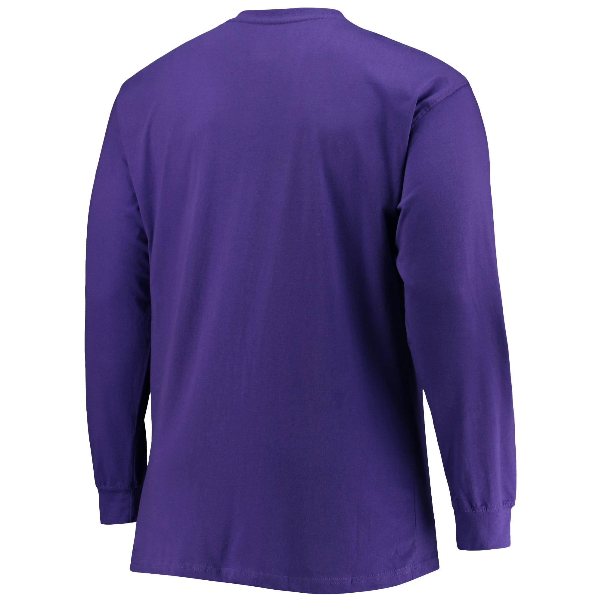 T-shirt à manches longues Champion violet pour homme, grandes tailles, logo Arch Over des LSU Tigers