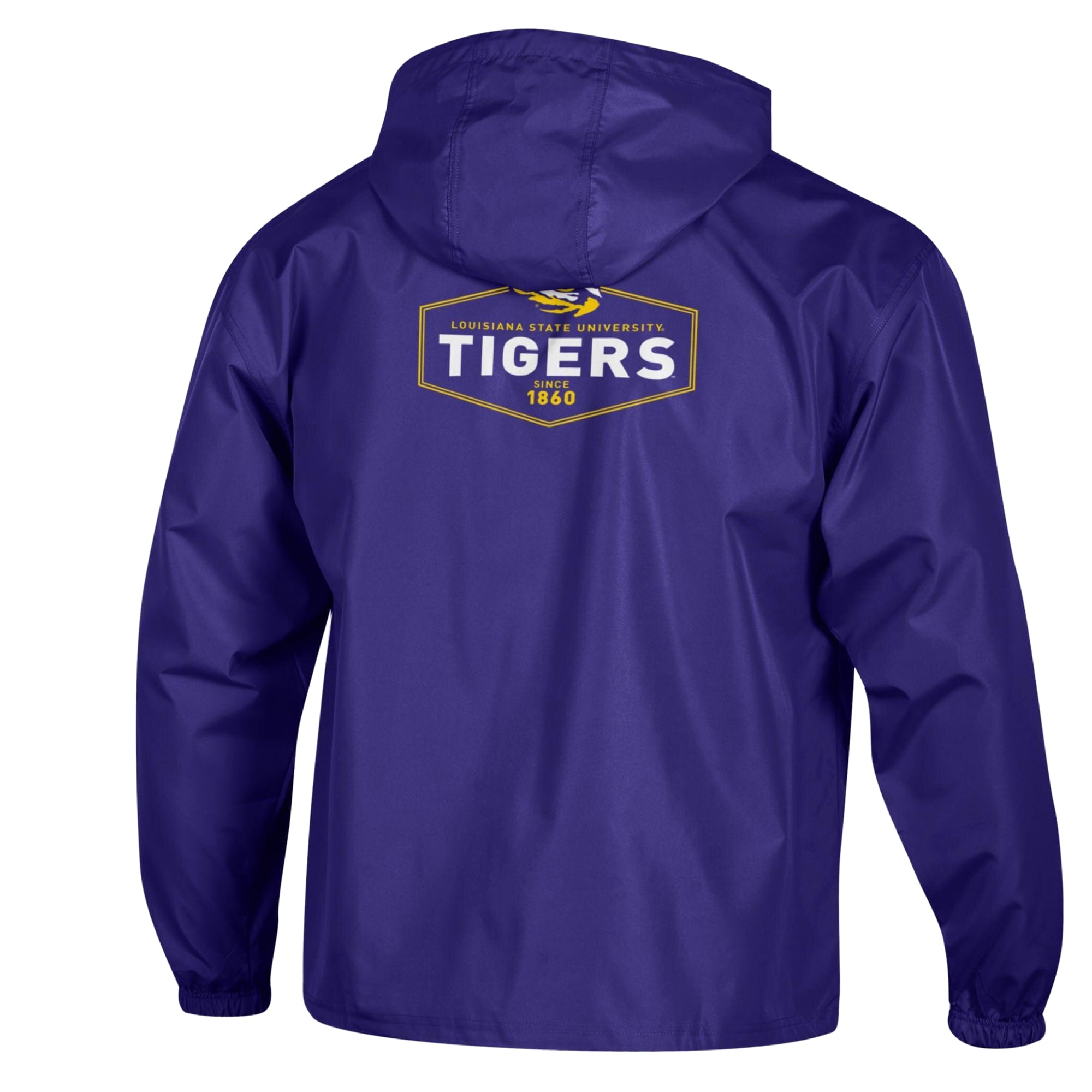 Veste Champion violette pour homme LSU Tigers Delay à demi-zip pliable