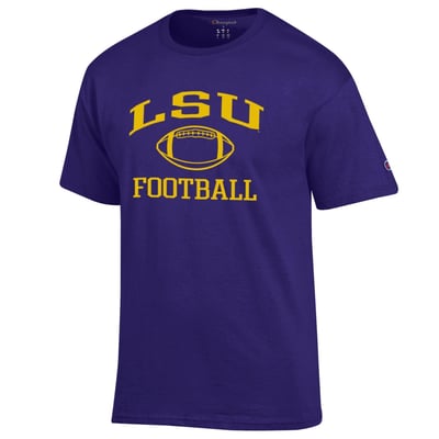 T-shirt LSU Tigers Champion Football Icon - Violet