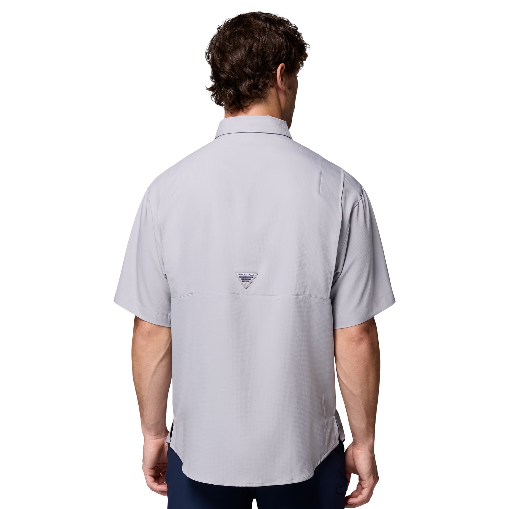 Chemise boutonnée Columbia grise LSU Tigers Tamiami Omni-Shade pour homme