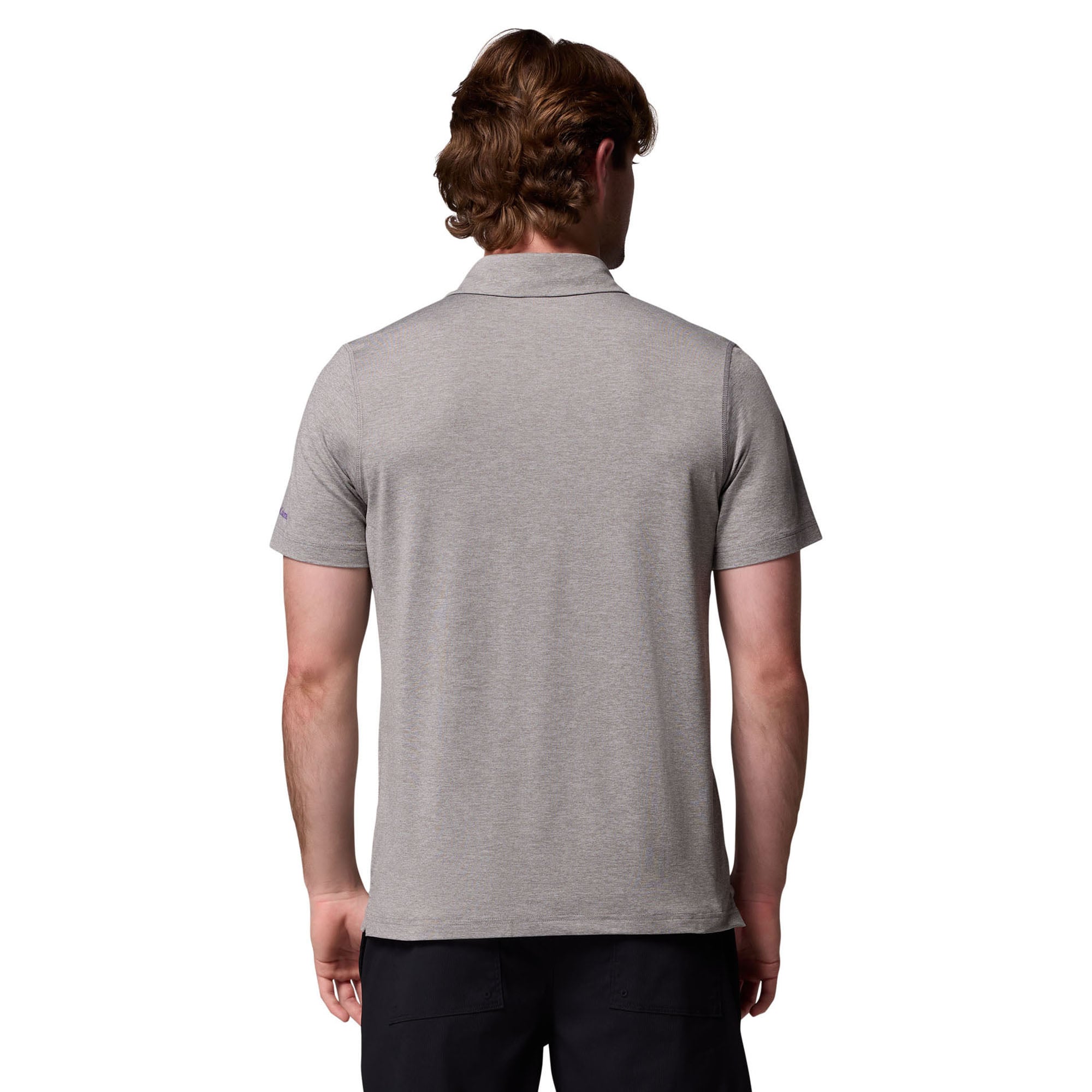 Polo Columbia gris LSU Tigers Trail Omni-Shade pour homme