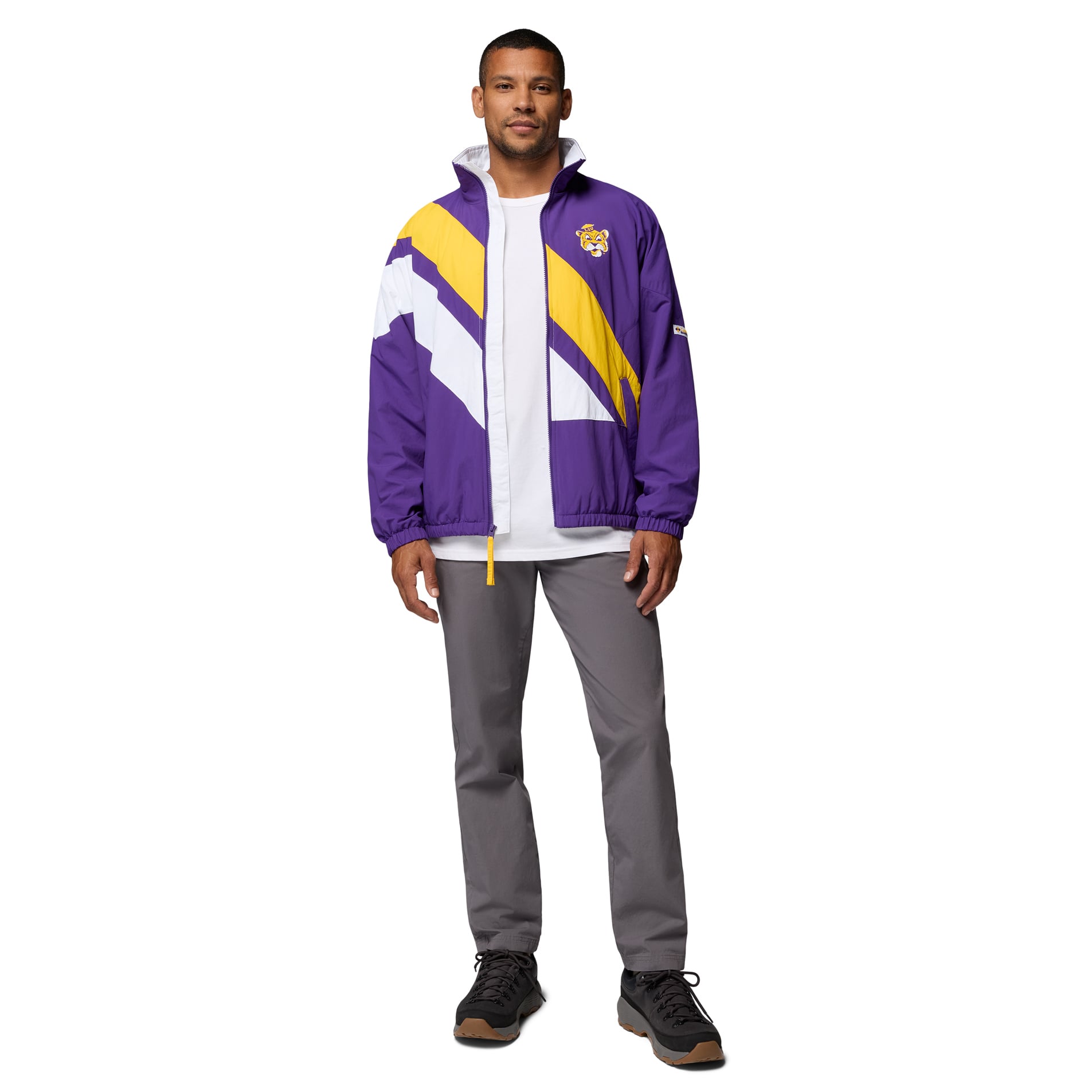 Men's Columbia Purple LSU Tigers Reventure Full-Zip Windbreaker Jacket
