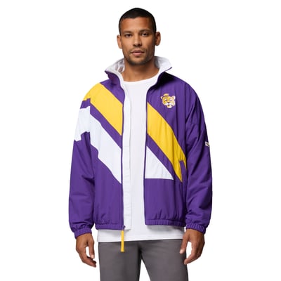 LSU Tigers Columbia Reventure Full-Zip Windbreaker Omni-Shield Jacket - Purple