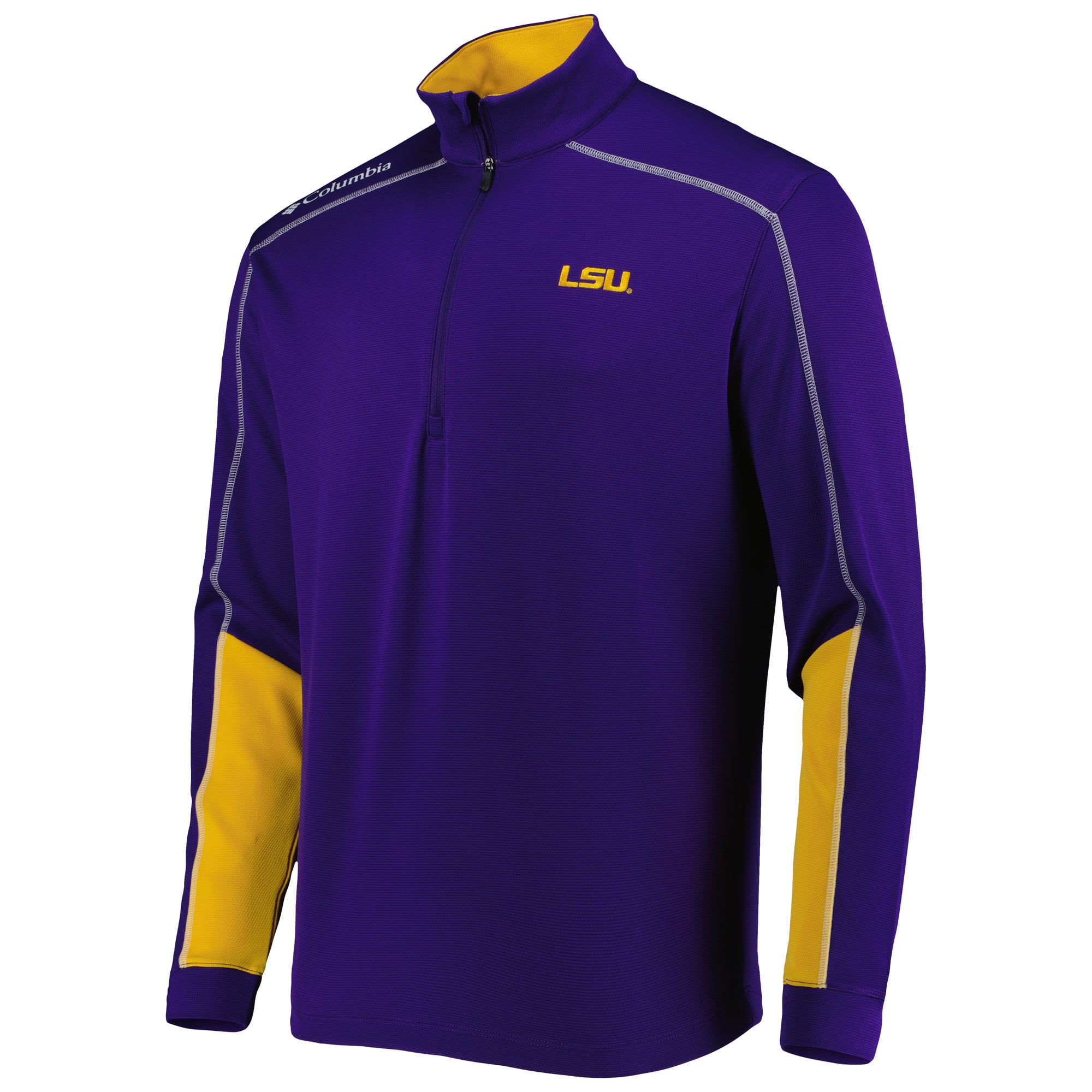 Men's Columbia Purple LSU Tigers Shotgun 2.0 Omni-Wick Quarter-Zip